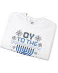 Oy To The World Ugly Hanukkah Sweater - Shop Israel