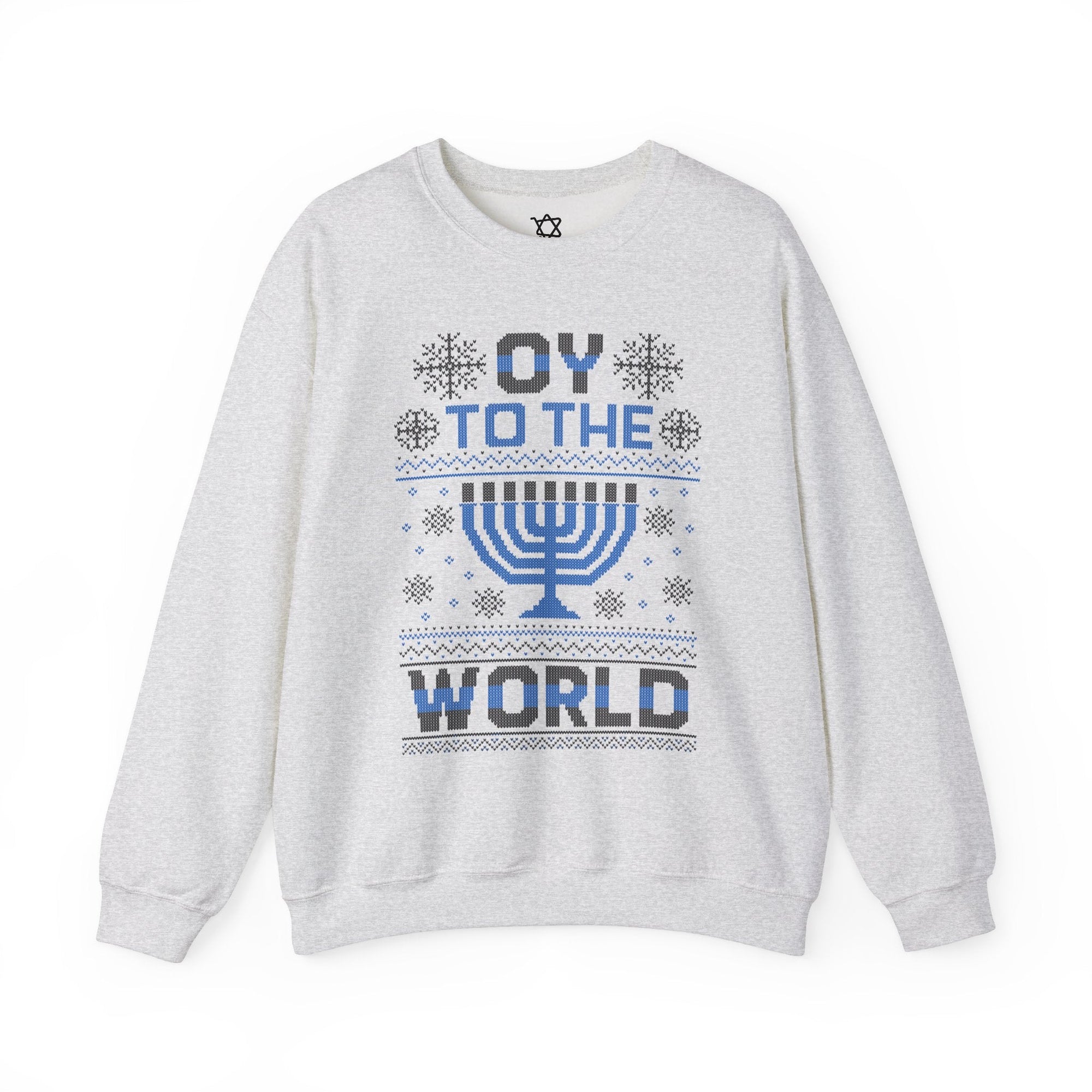 Oy To The World Ugly Hanukkah Sweater - Shop Israel