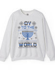 Oy To The World Ugly Hanukkah Sweater - Shop Israel