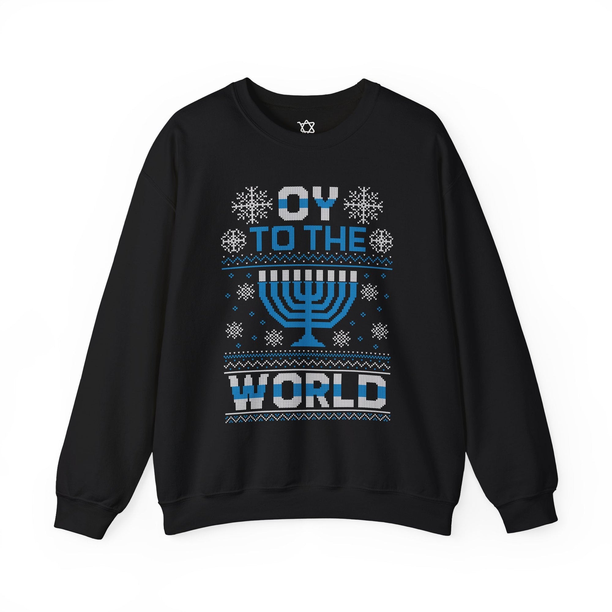 Oy To The World Ugly Hanukkah Sweater - Shop Israel