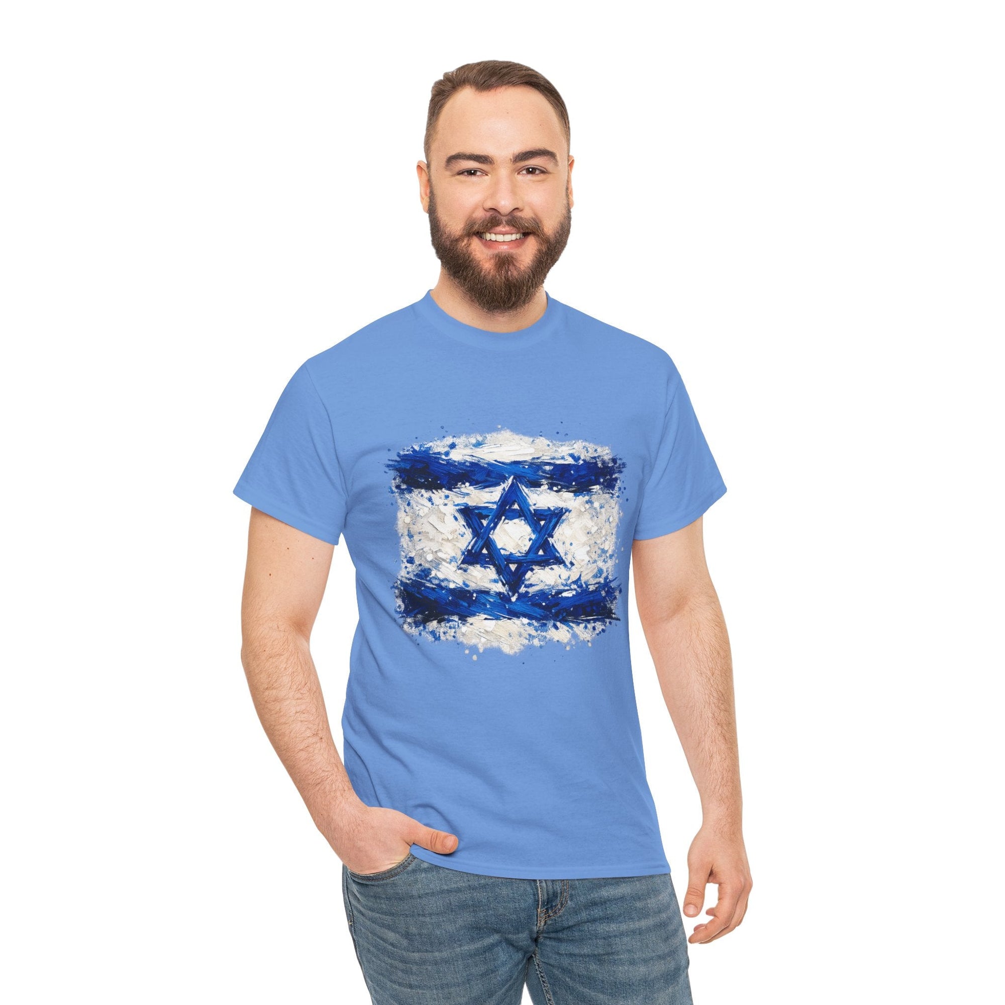 Painted Israeli Flag T-Shirt - Shop Israel