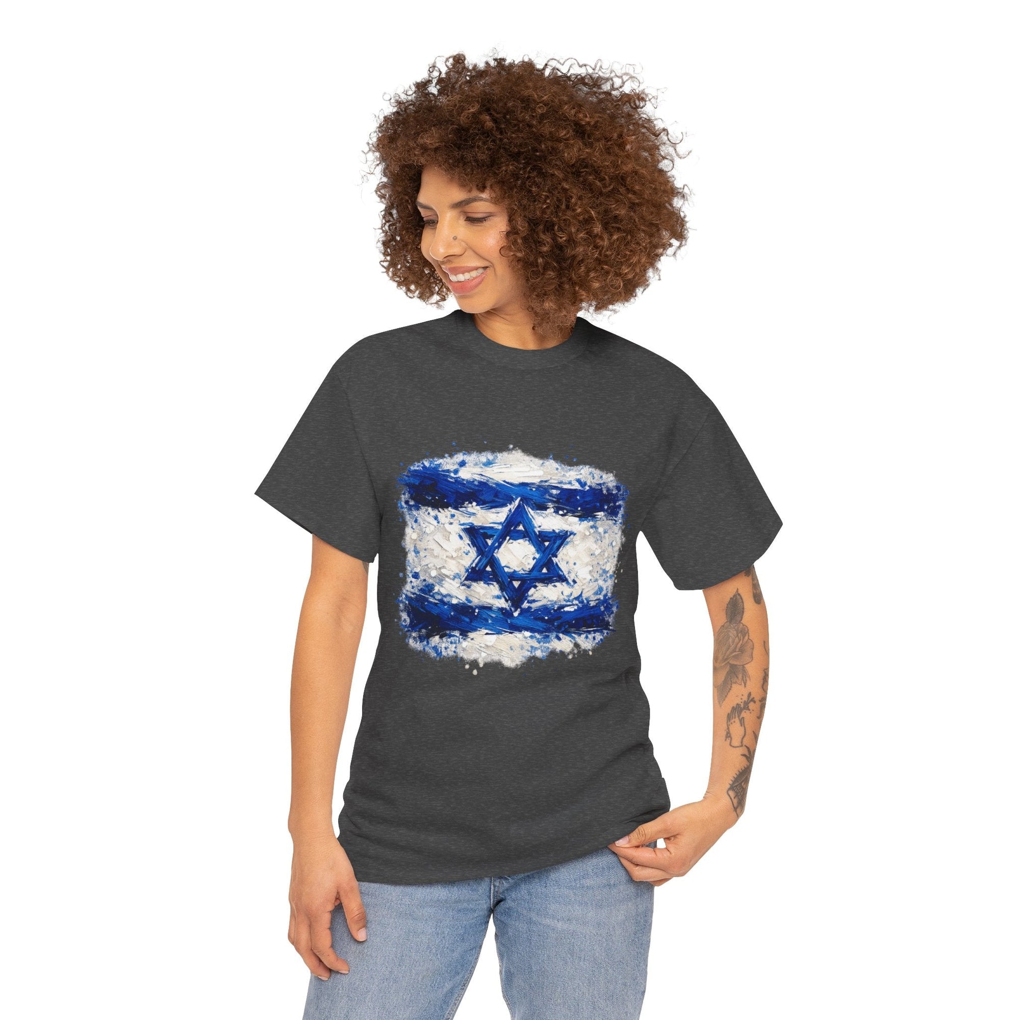 Painted Israeli Flag T-Shirt - Shop Israel