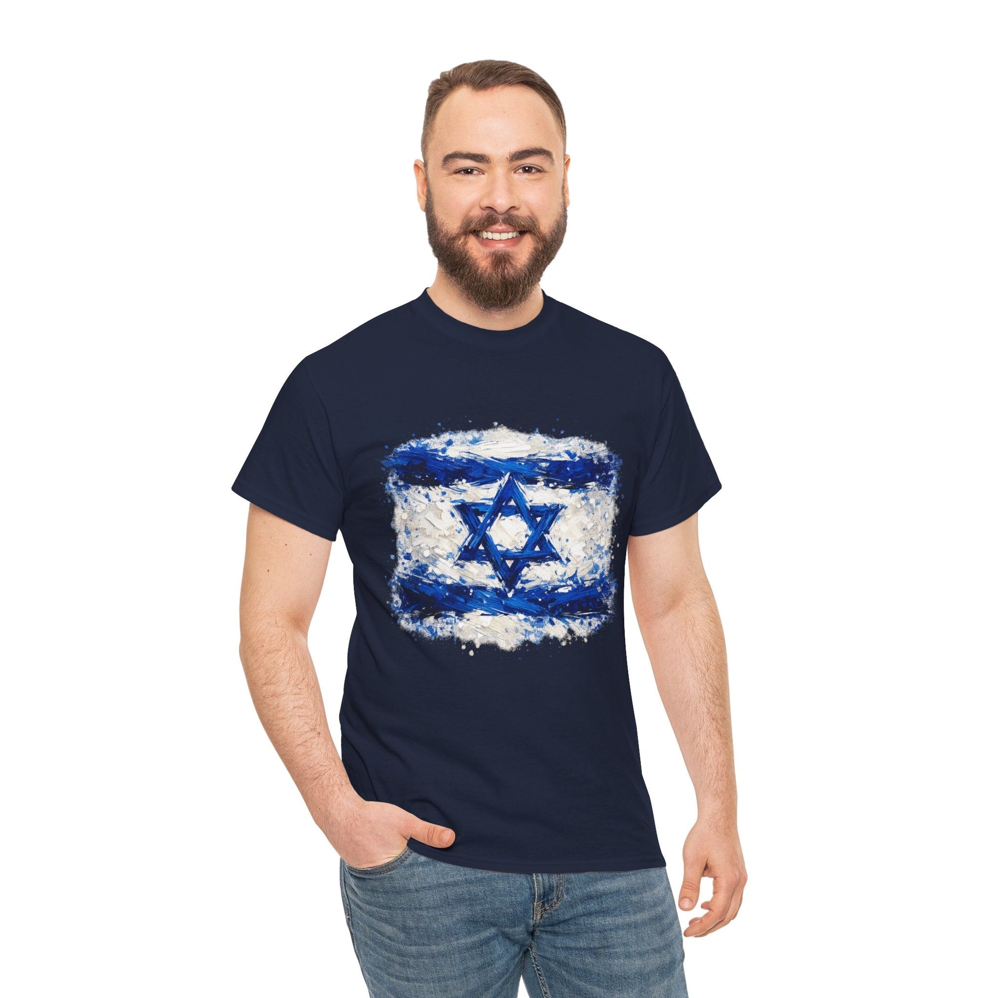 Painted Israeli Flag T-Shirt - Shop Israel