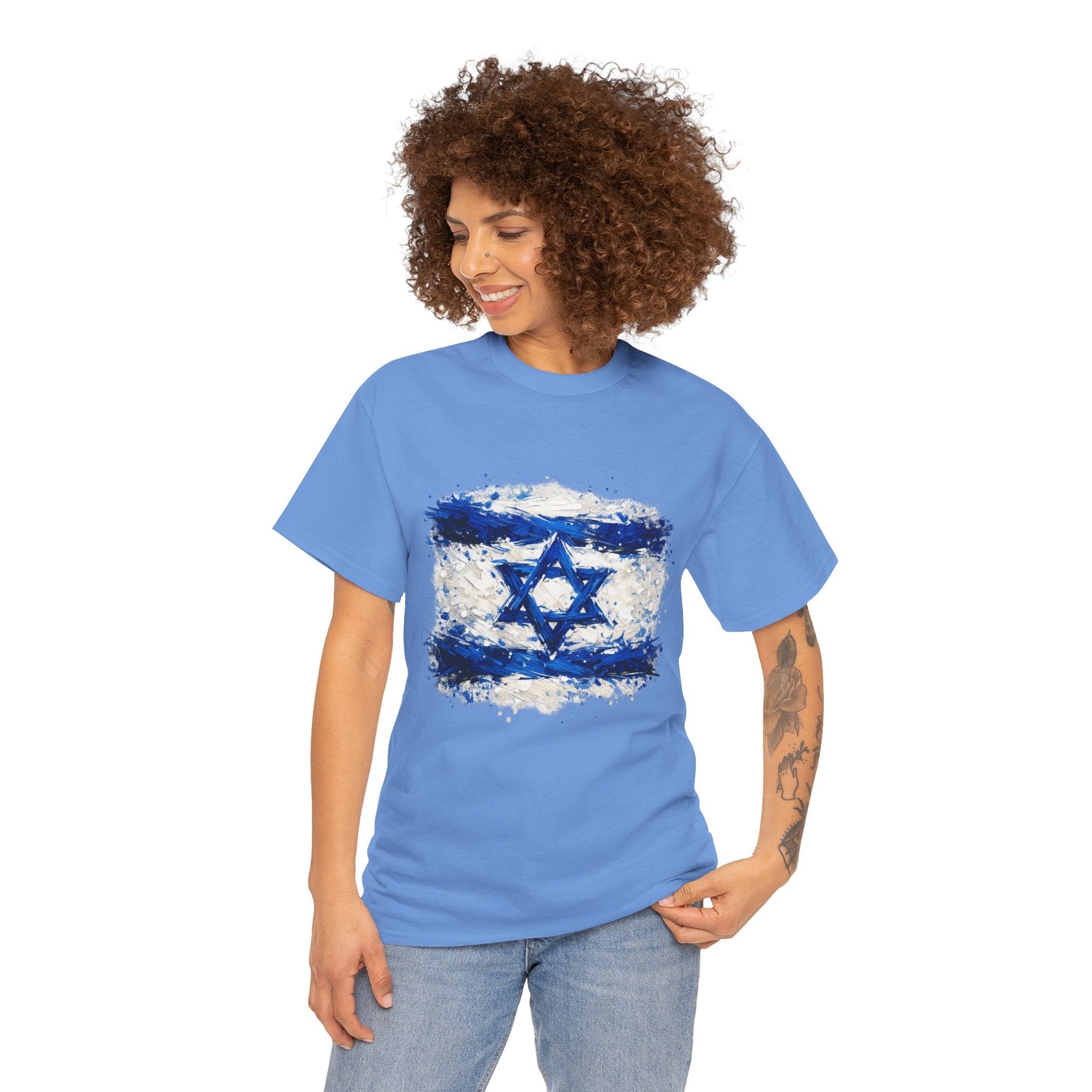 Painted Israeli Flag T-Shirt - Shop Israel