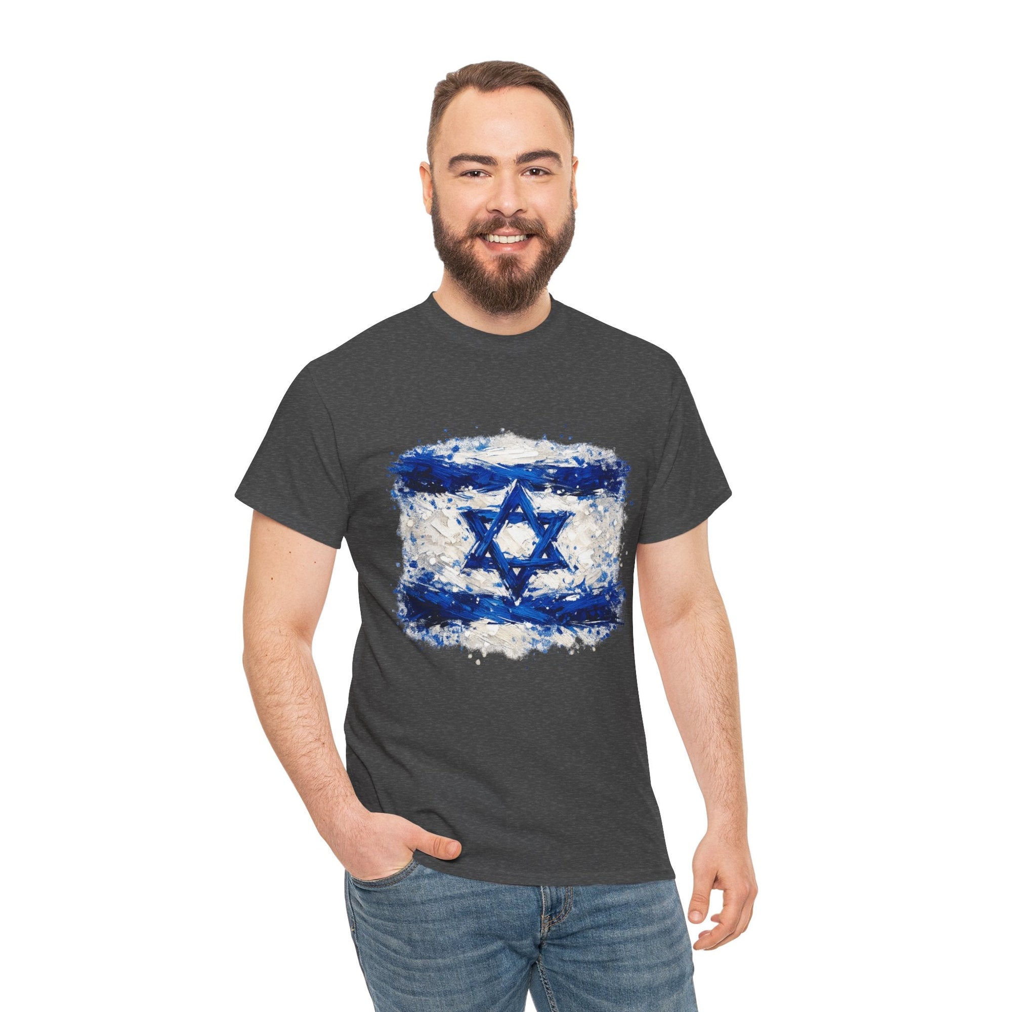 Painted Israeli Flag T-Shirt - Shop Israel