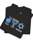 Peace Love Hanukkah T-Shirt - Shop Israel