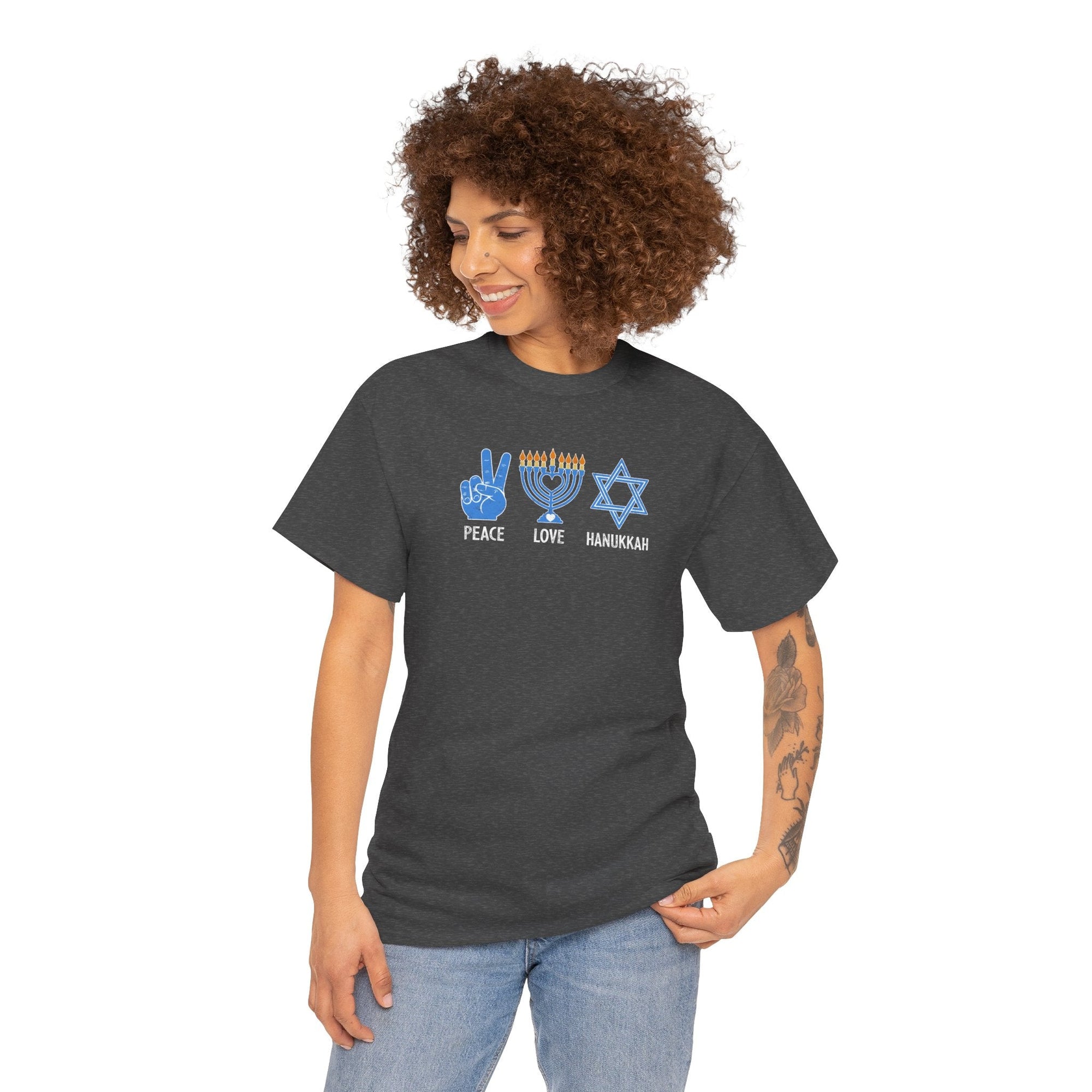 Peace Love Hanukkah T-Shirt - Shop Israel