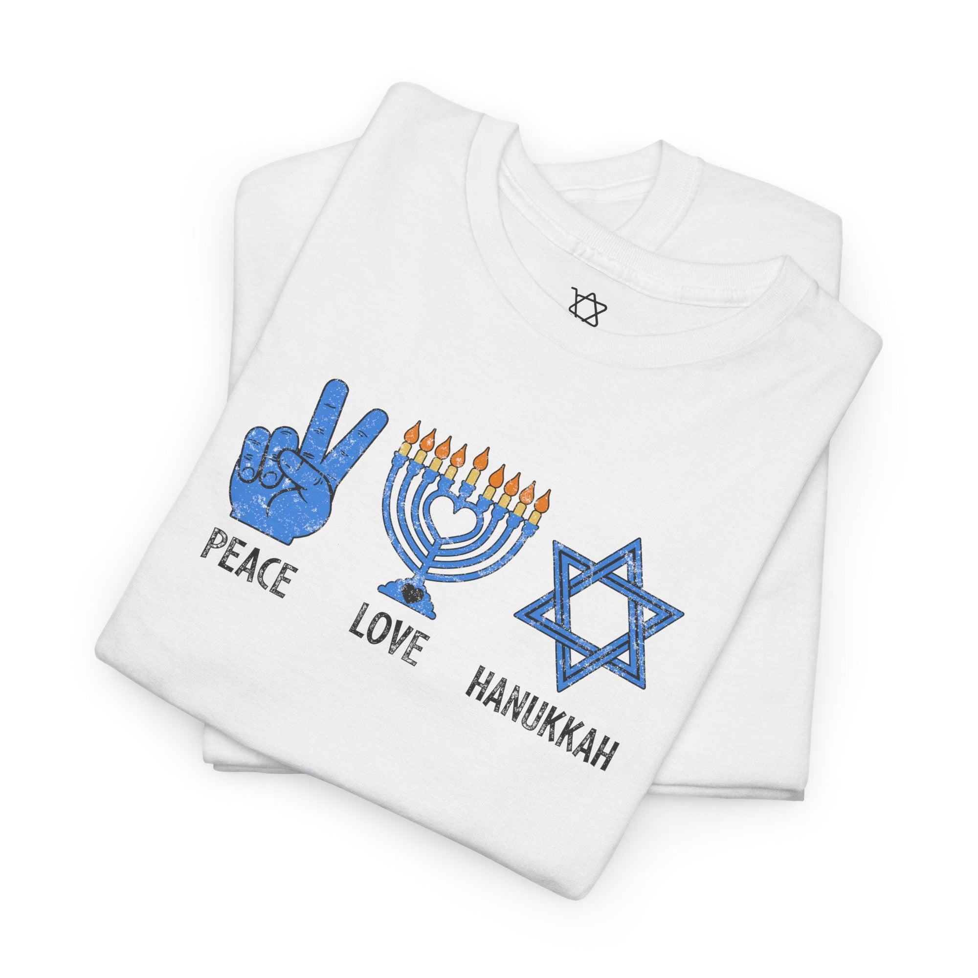 Peace Love Hanukkah T-Shirt - Shop Israel