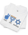 Peace Love Hanukkah T-Shirt - Shop Israel