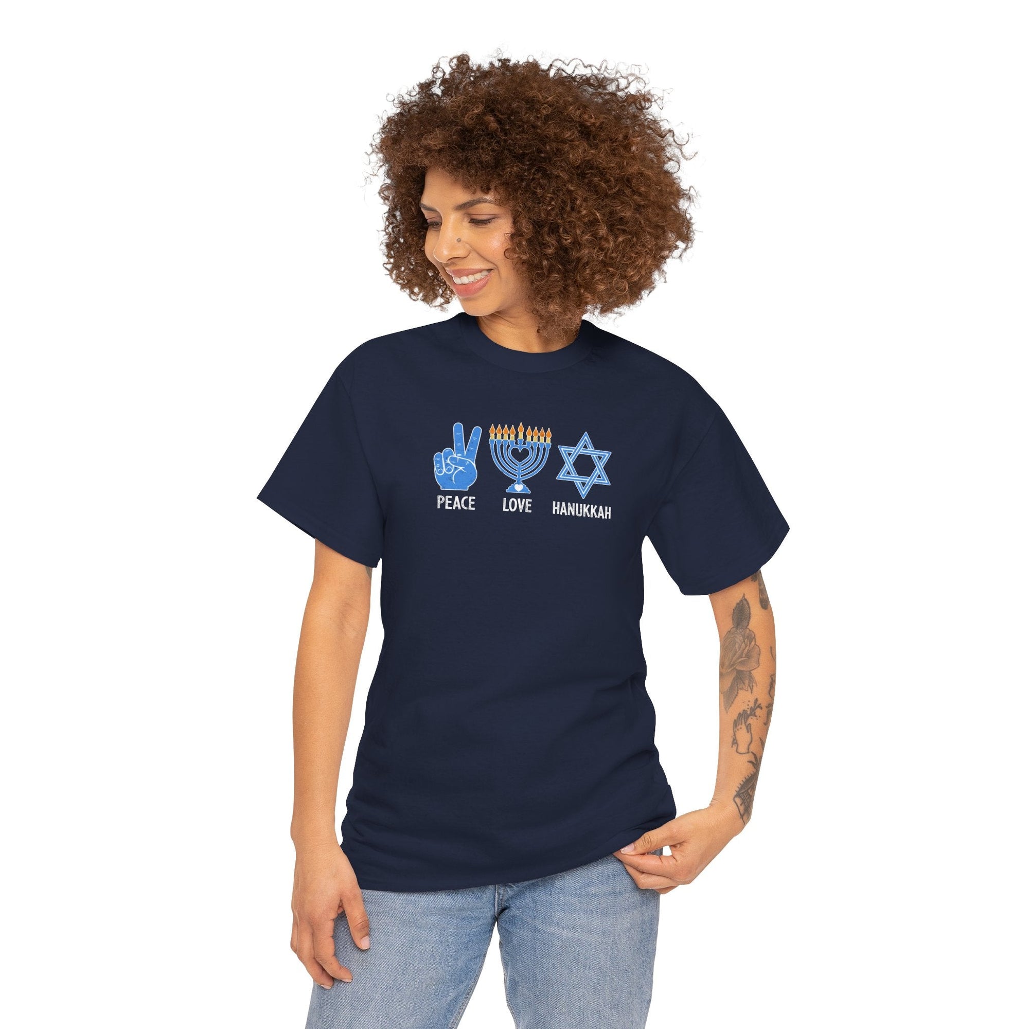 Peace Love Hanukkah T-Shirt - Shop Israel