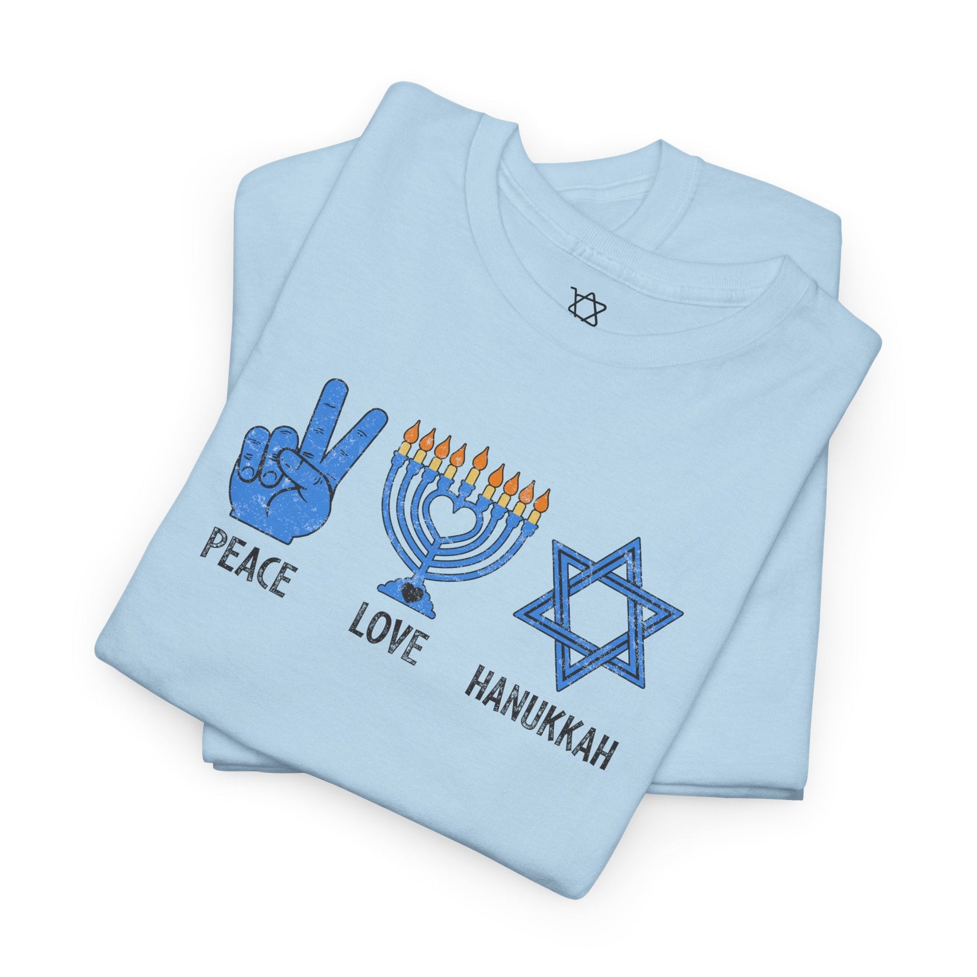 Peace Love Hanukkah T-Shirt - Shop Israel