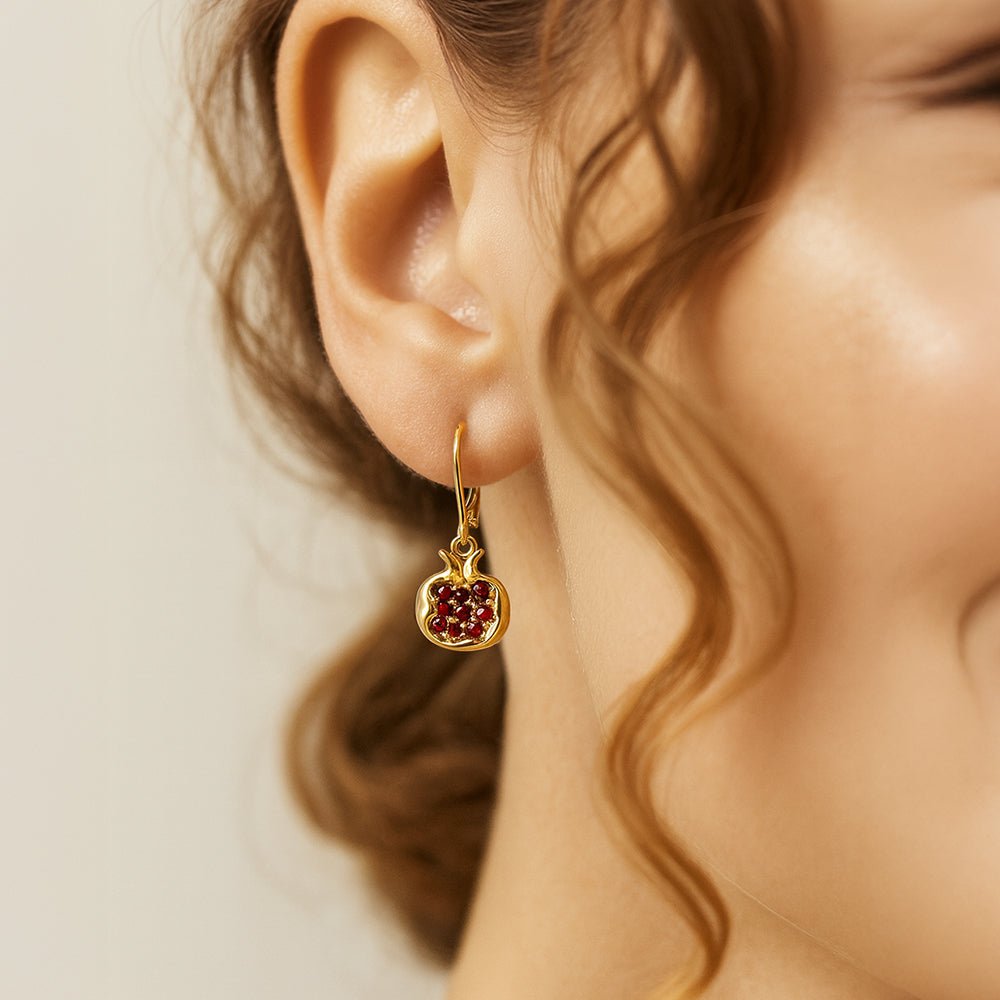 Pomegranate Earrings - Shop Israel