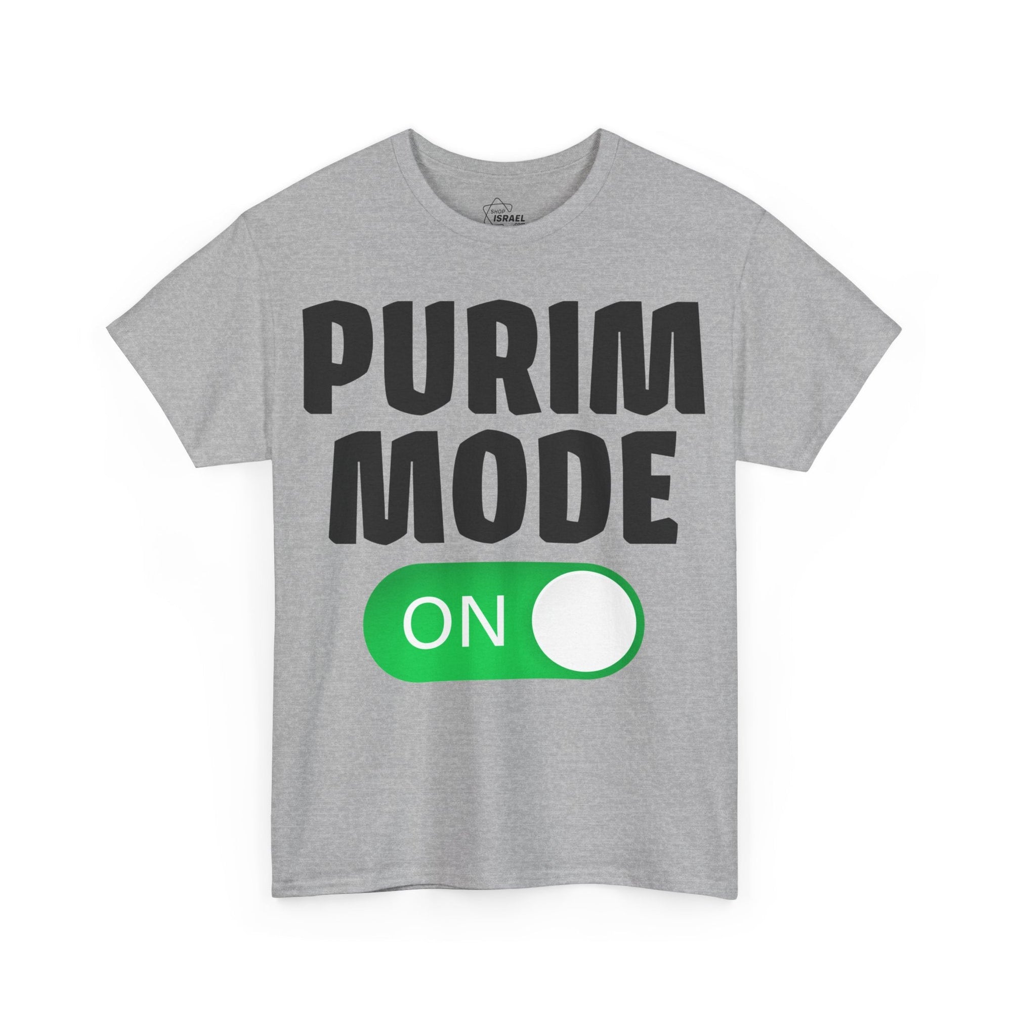 &quot;Purim Mode On&quot; T-Shirt - Shop Israel