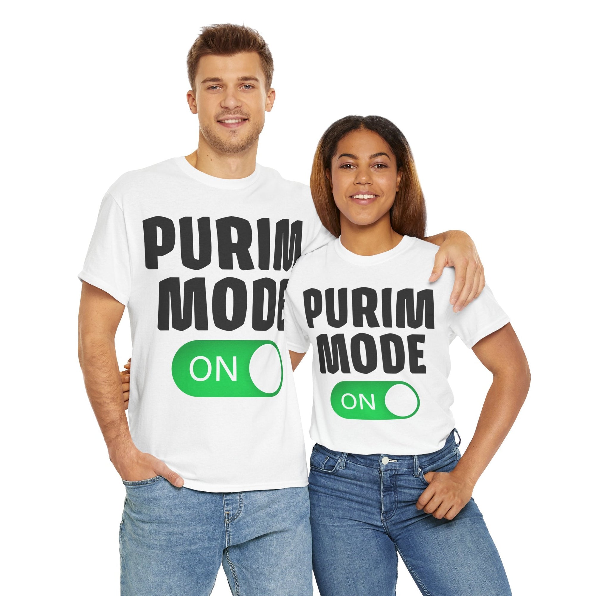 &quot;Purim Mode On&quot; T-Shirt - Shop Israel