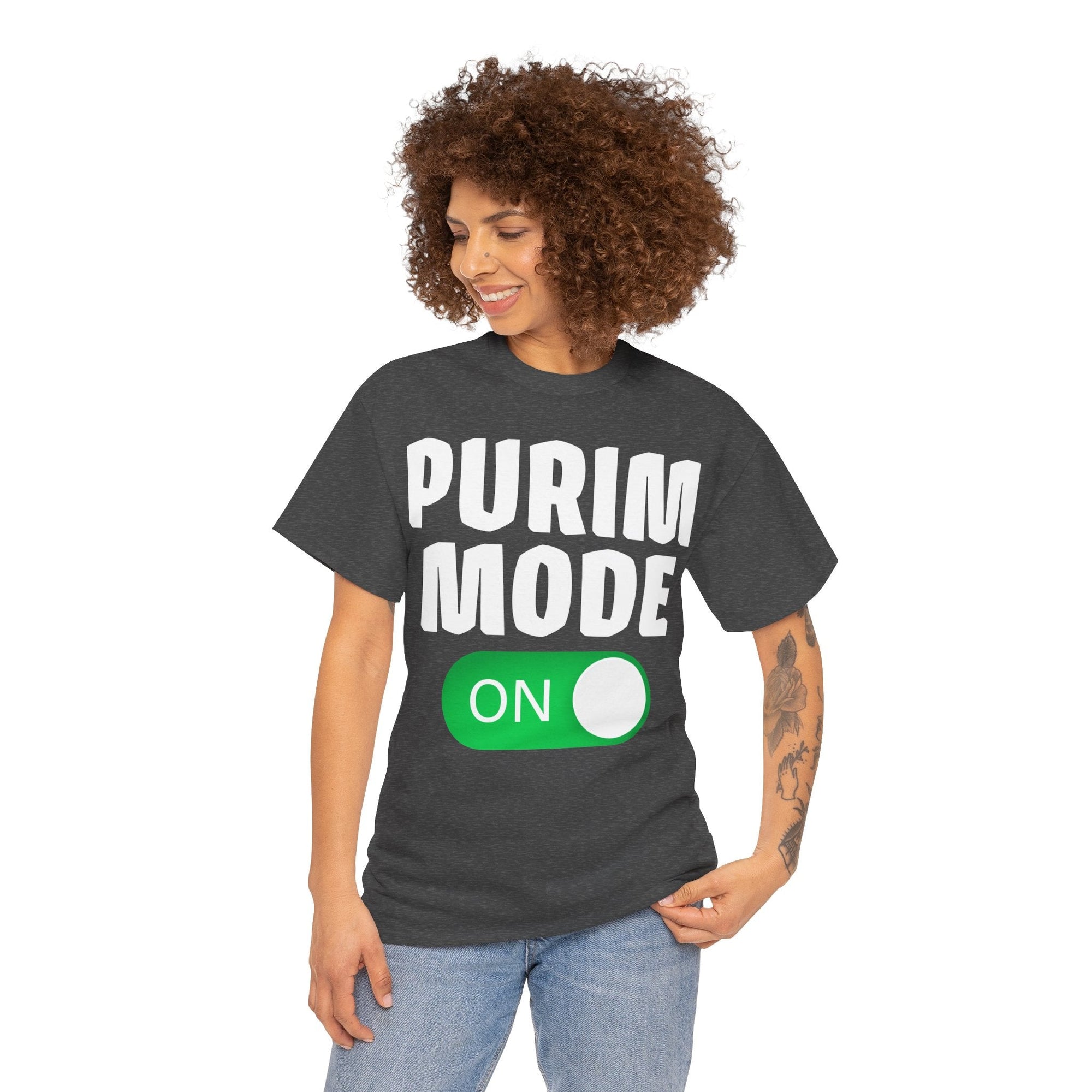 &quot;Purim Mode On&quot; T-Shirt - Shop Israel