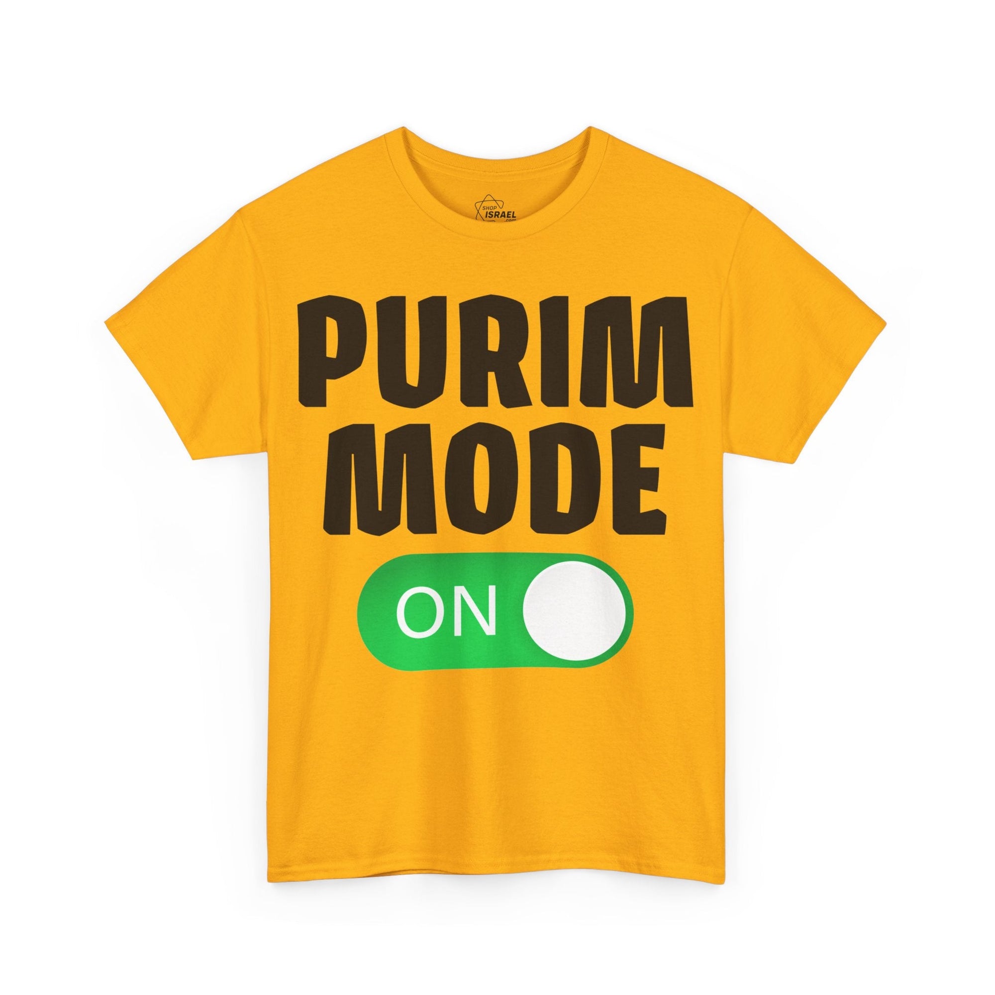 "Purim Mode On" T-Shirt - Shop Israel