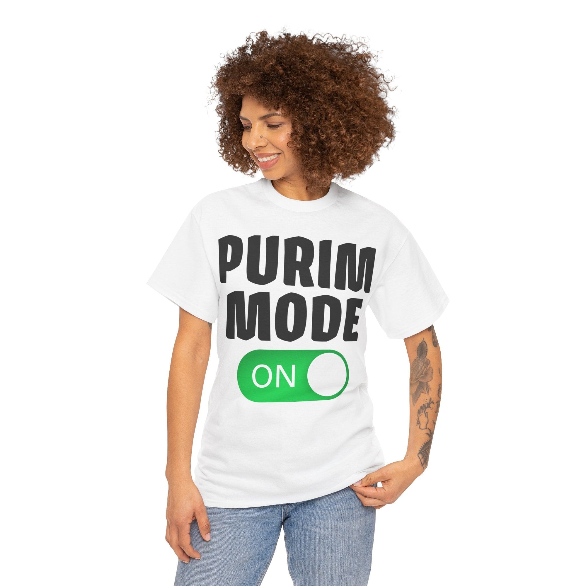 &quot;Purim Mode On&quot; T-Shirt - Shop Israel