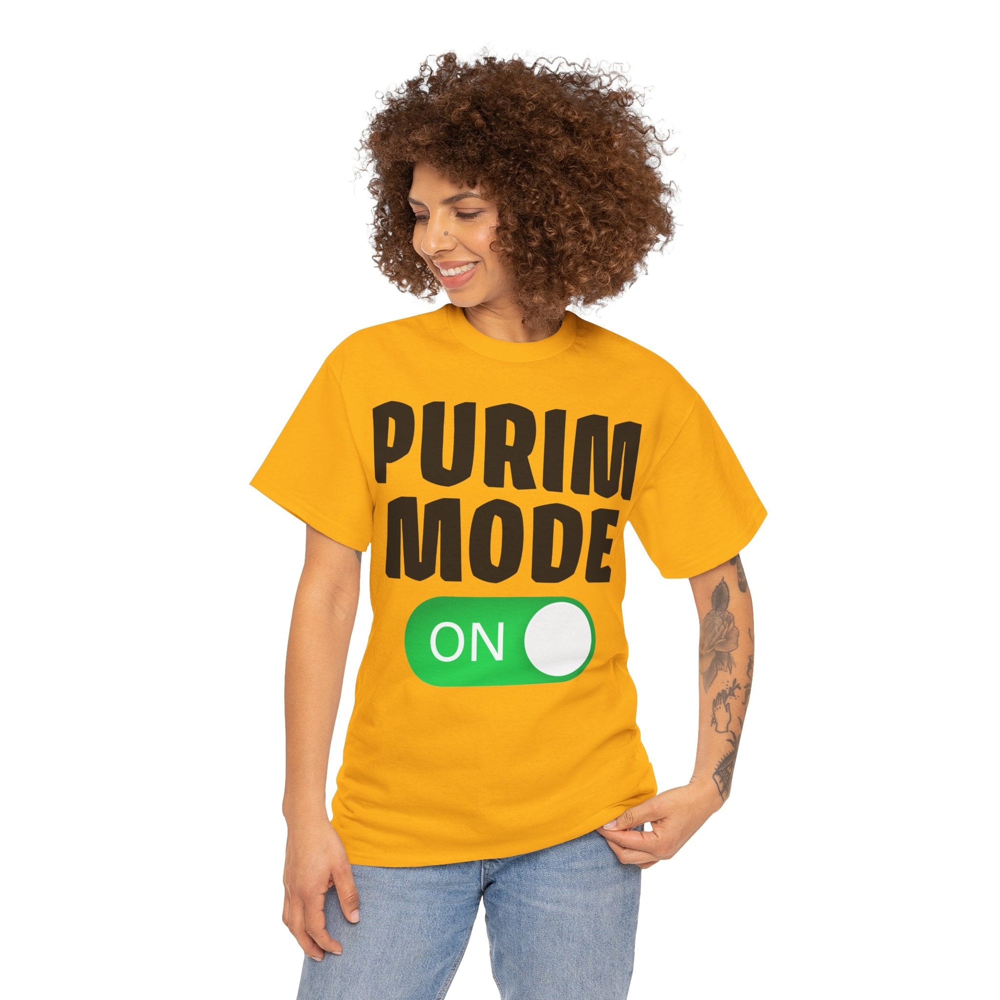 &quot;Purim Mode On&quot; T-Shirt - Shop Israel