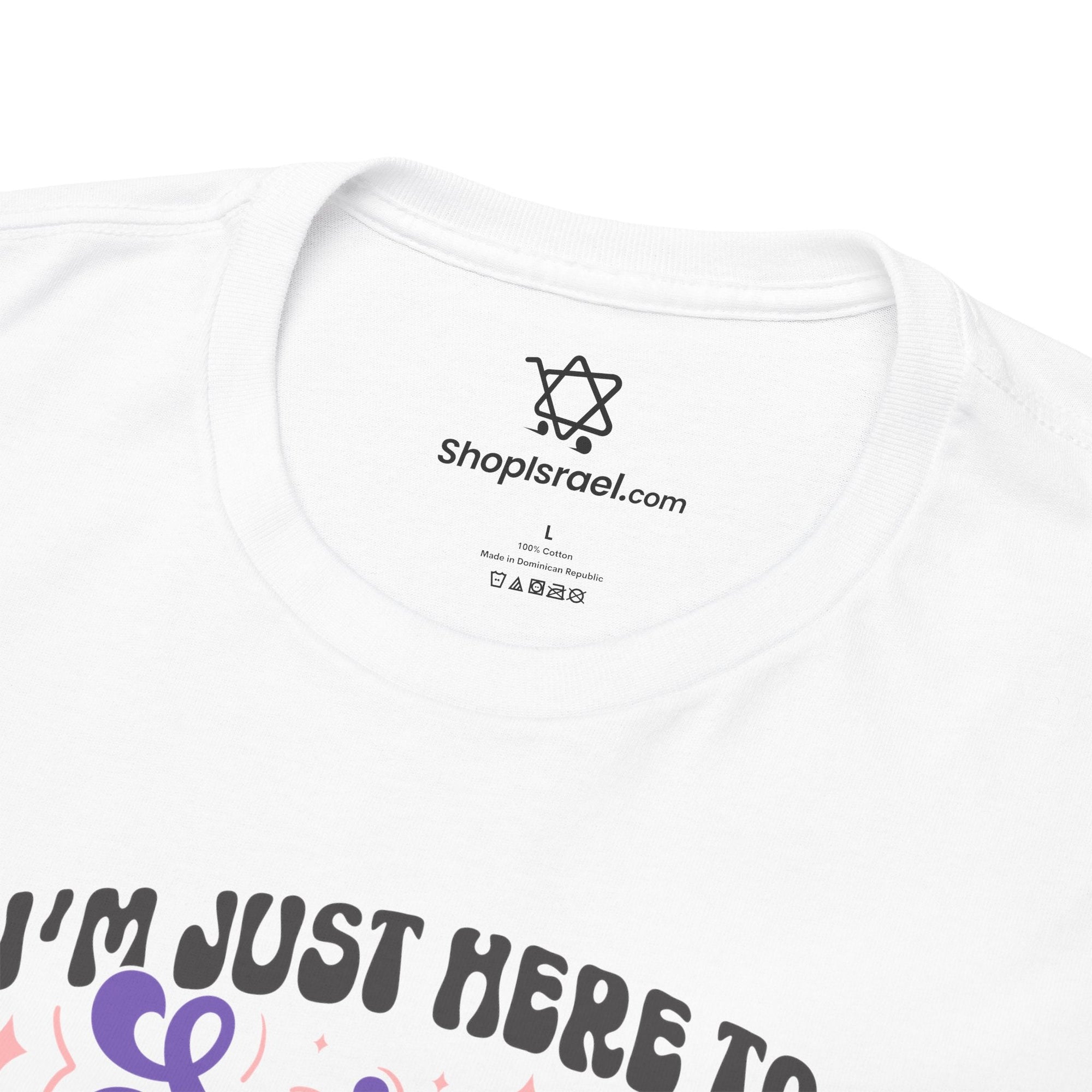 Purim Spin Groggers Sip Wine T-Shirt - Shop Israel