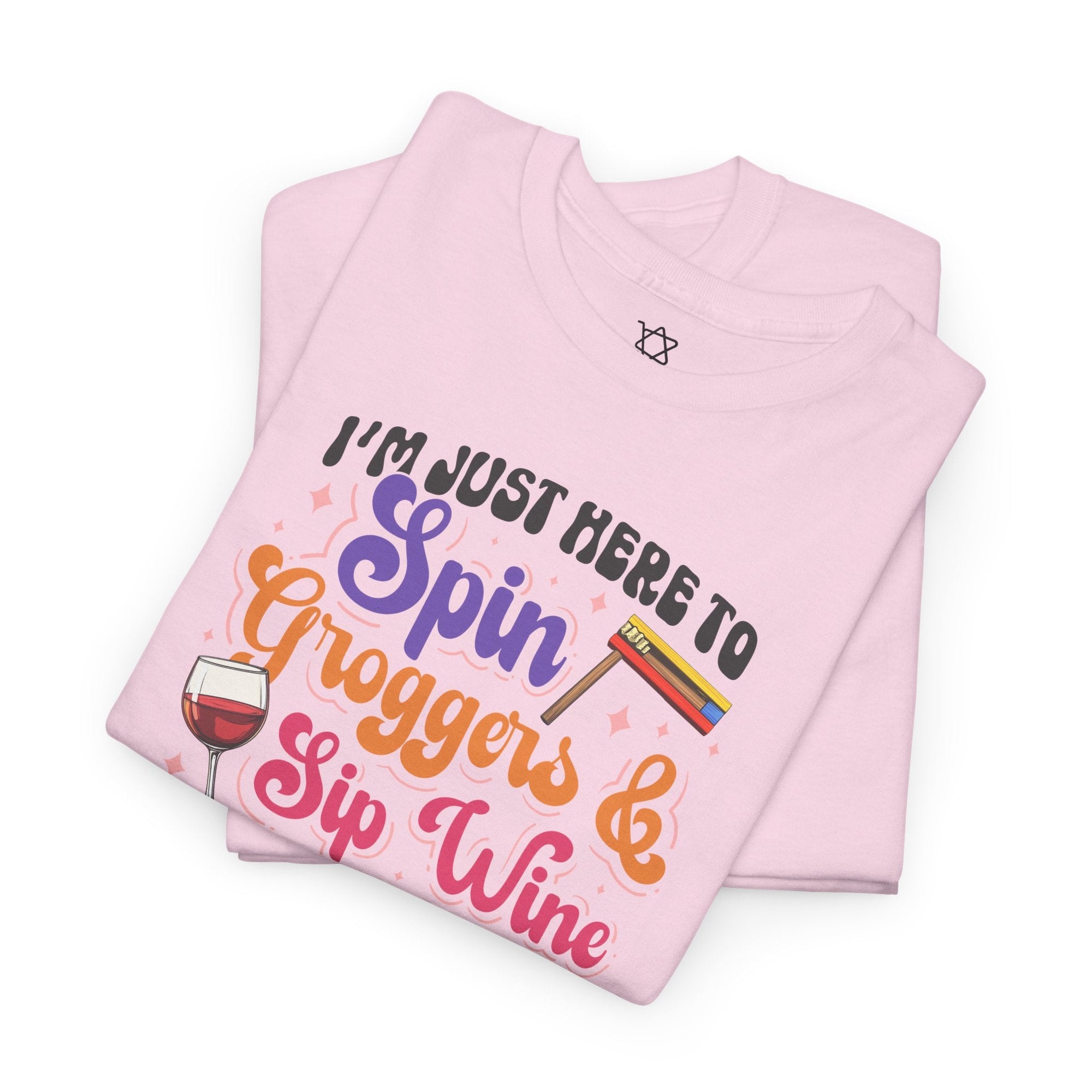 Purim Spin Groggers Sip Wine T-Shirt - Shop Israel