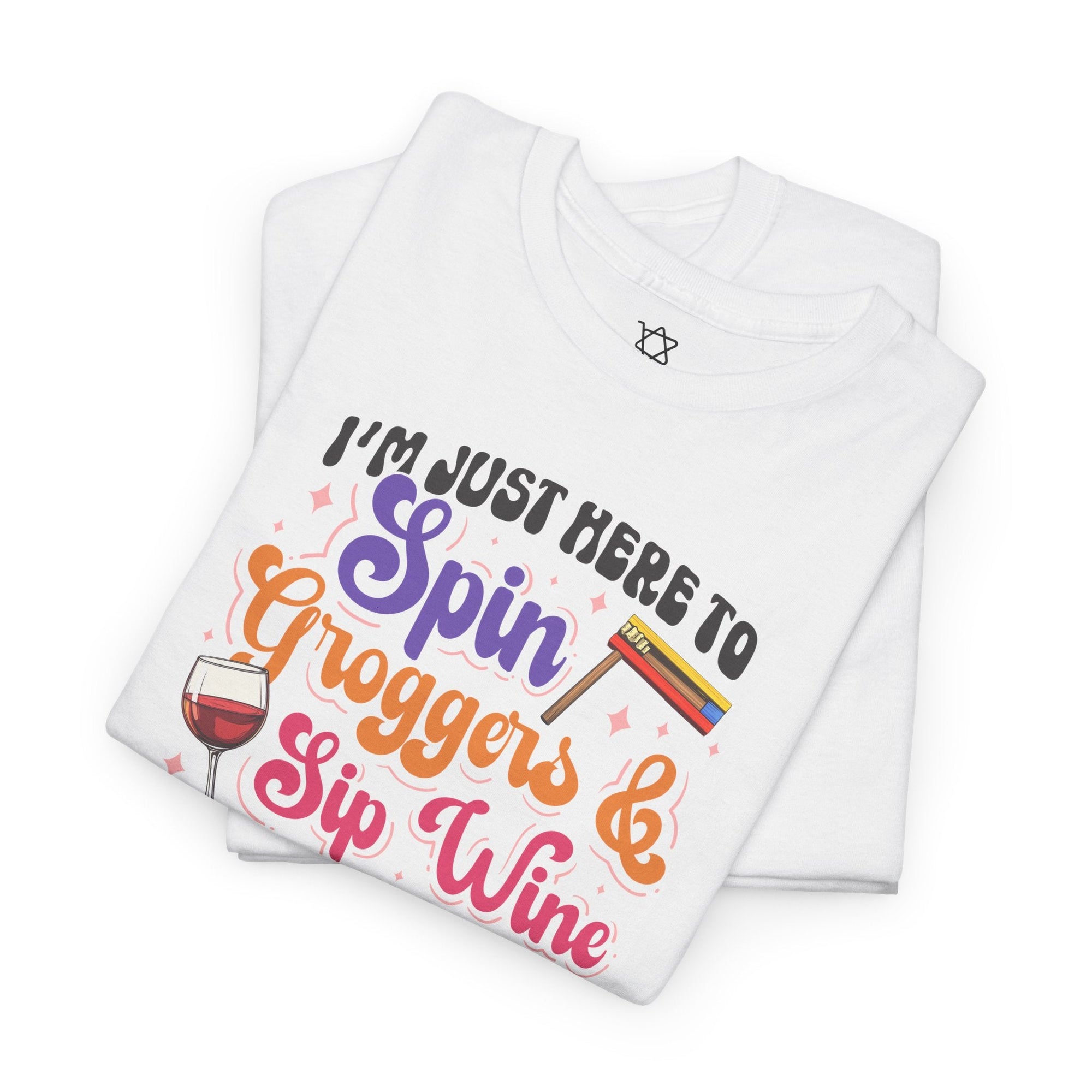 Purim Spin Groggers Sip Wine T-Shirt - Shop Israel