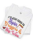 Purim Spin Groggers Sip Wine T-Shirt - Shop Israel