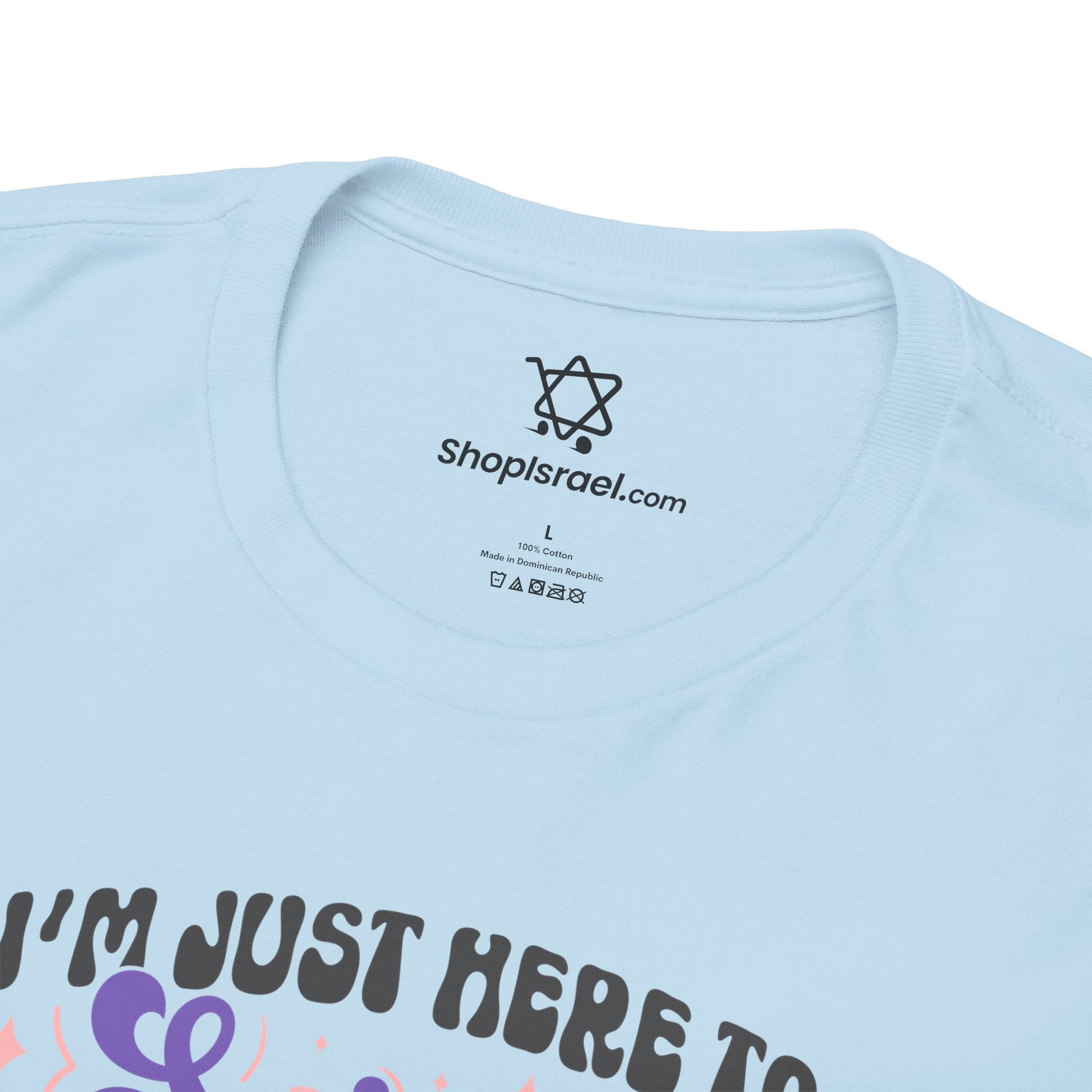 Purim Spin Groggers Sip Wine T-Shirt - Shop Israel