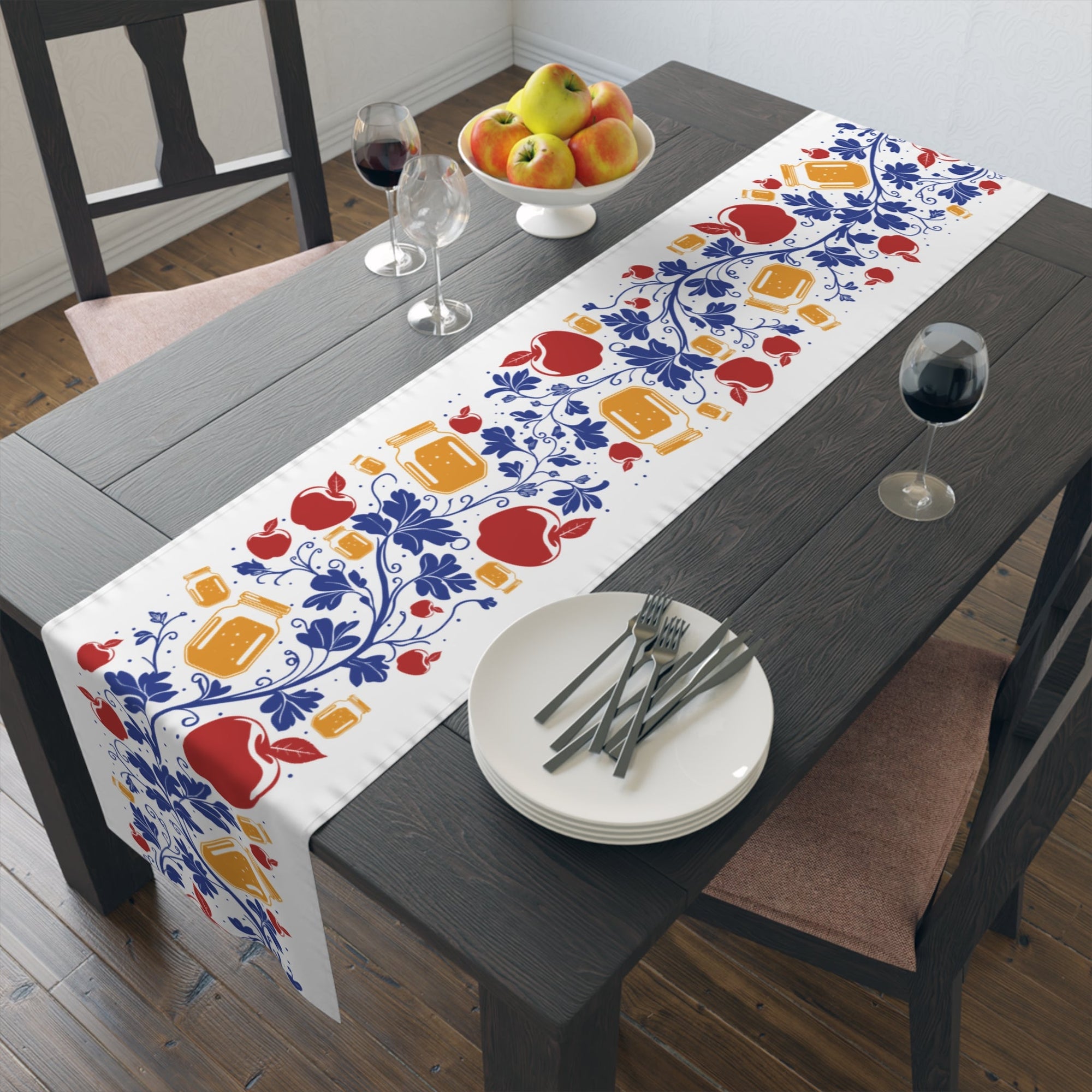 Rosh Hashanah Apples & Honey Table Runner - Shop Israel