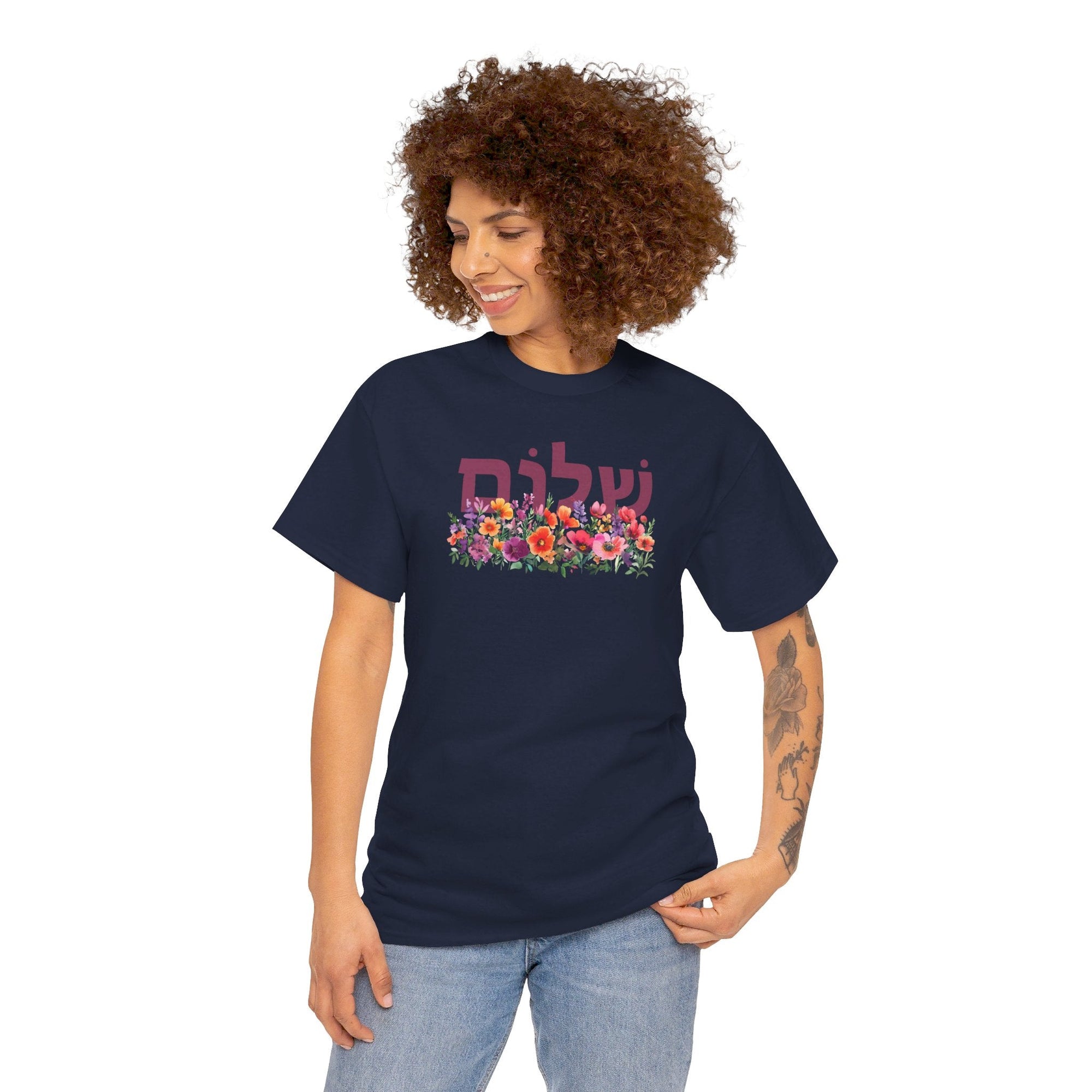 Shalom Flowers T-Shirt - Shop Israel