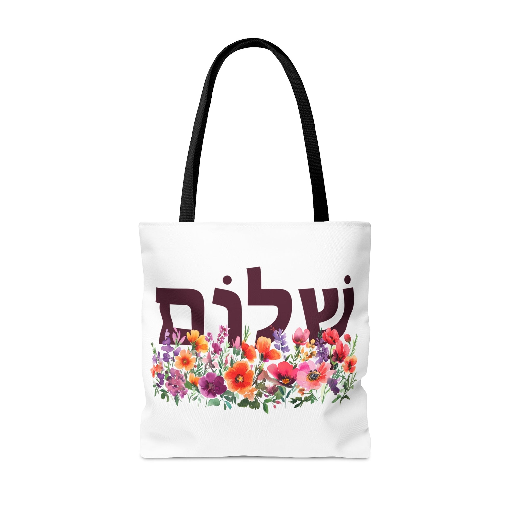 Shalom Flowers Tote Bag - Shop Israel