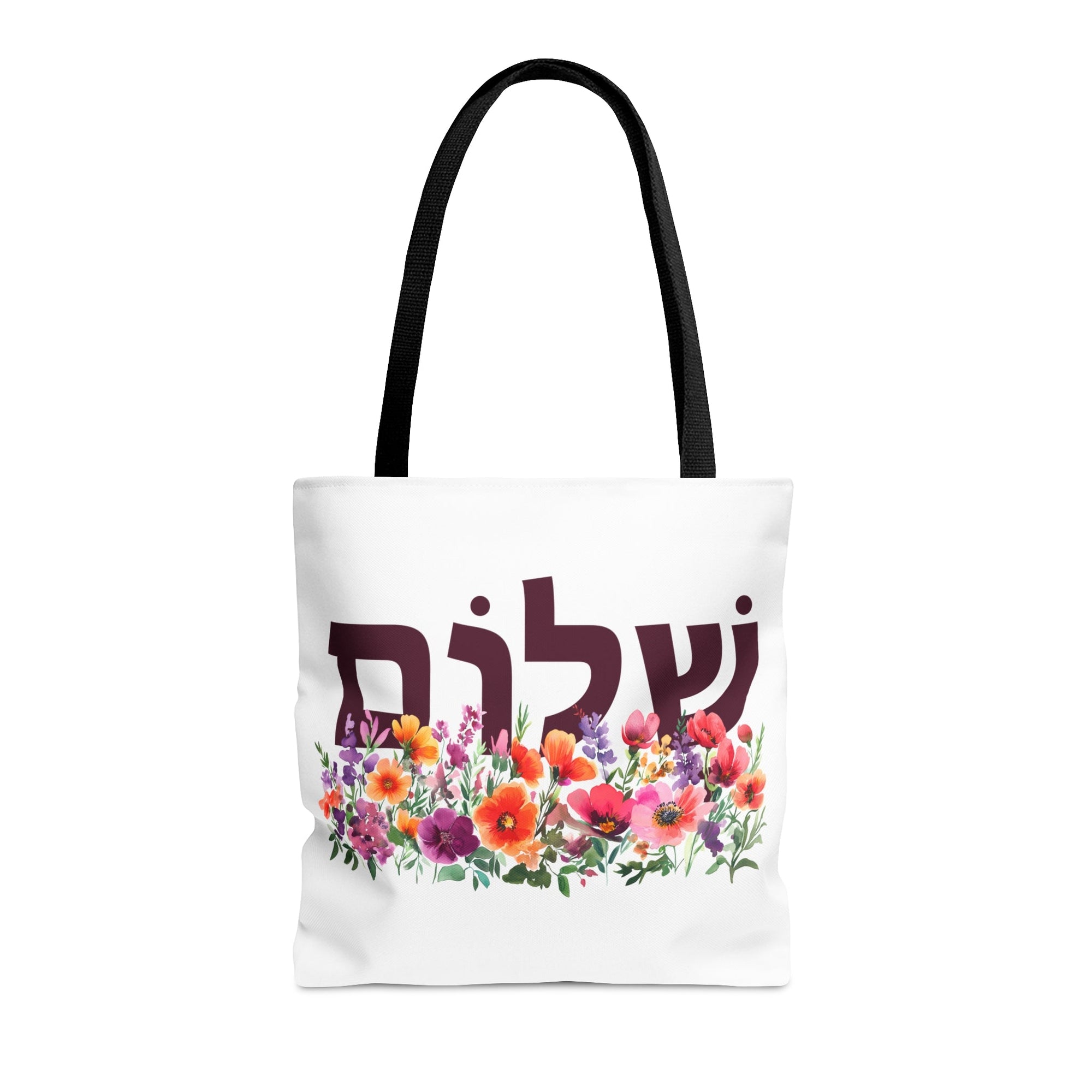 Shalom Flowers Tote Bag - Shop Israel