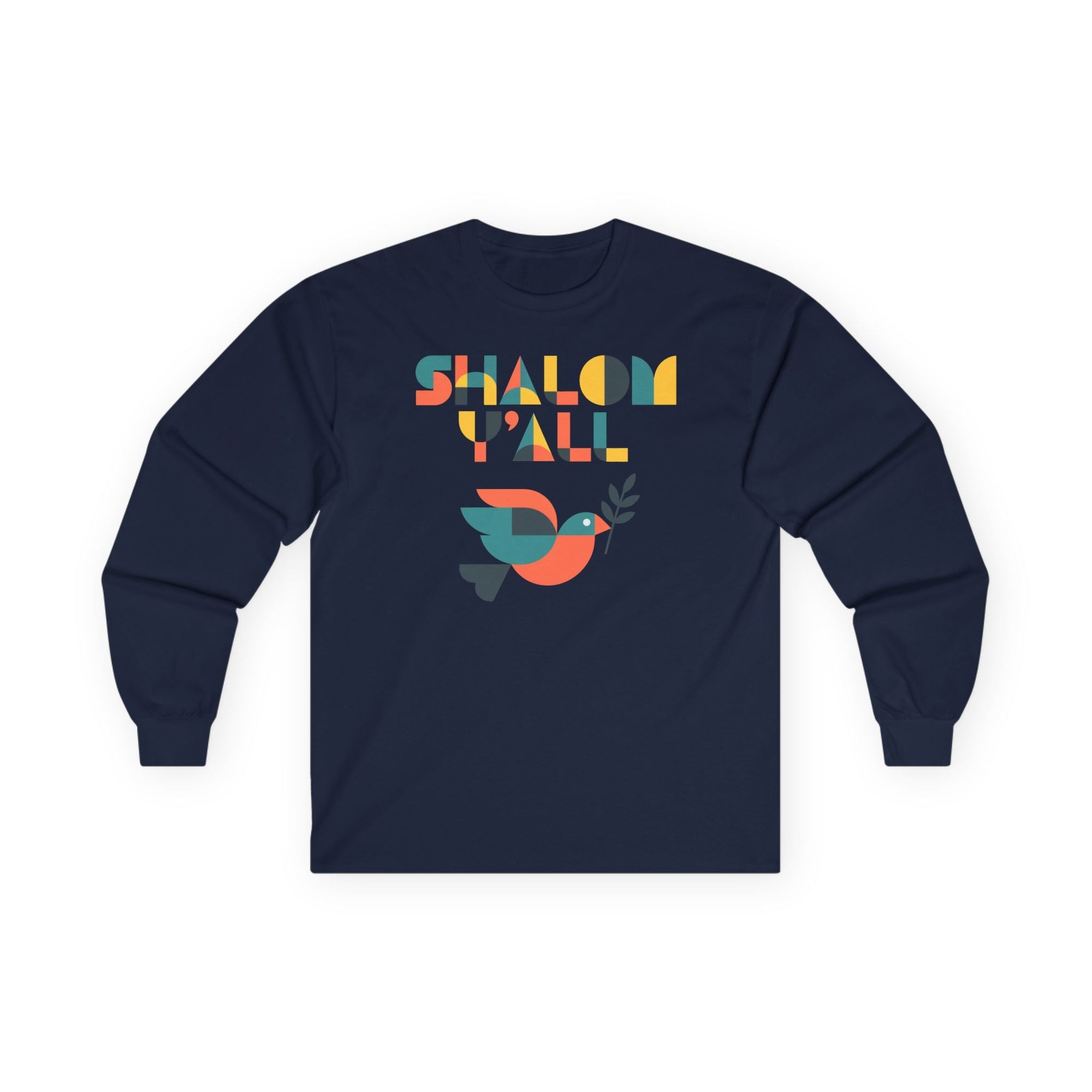 Shalom Y'all Long Sleeve T-Shirt - Shop Israel