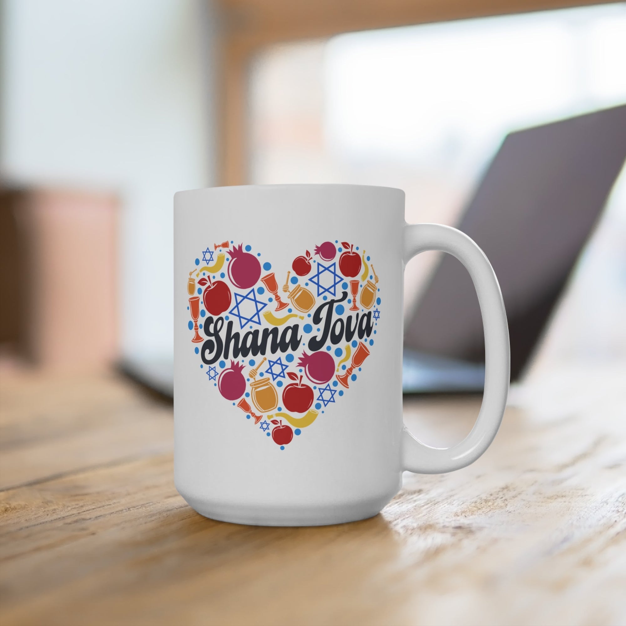 Shana Tova Heart Mug - Shop Israel