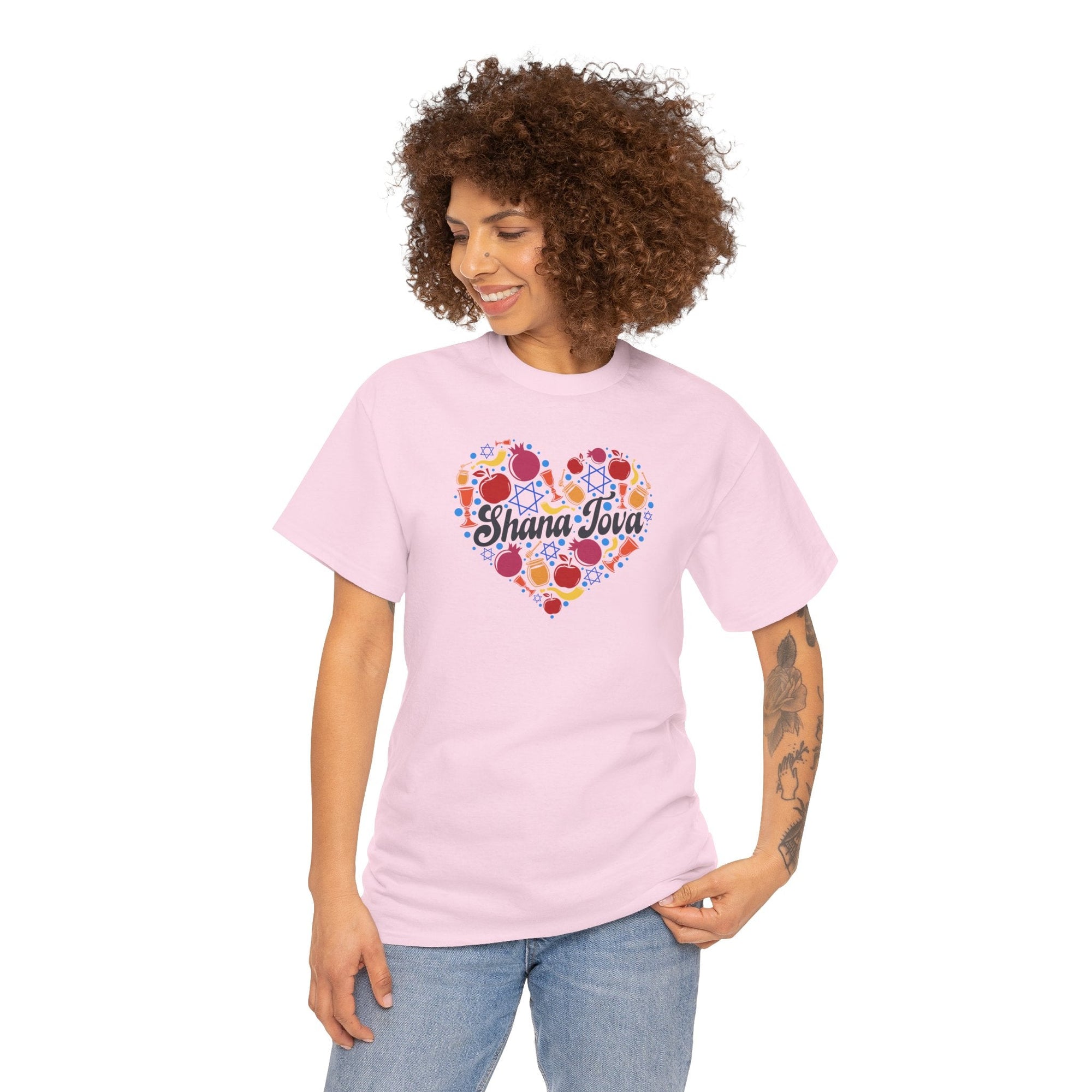 Shana Tova Heart T-Shirt - Shop Israel