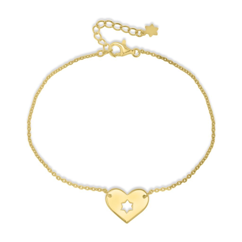 Star of David Heart Bracelet - Shop Israel