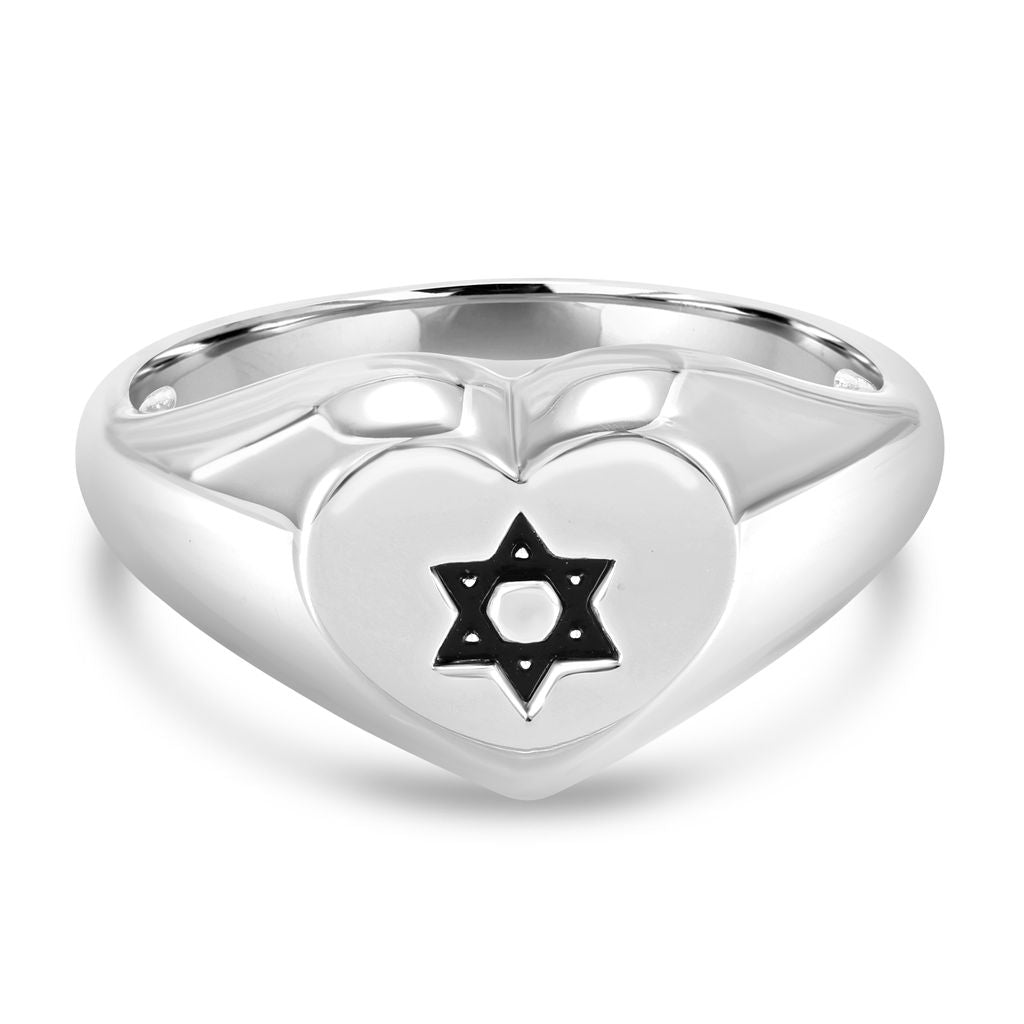 Star of David Heart Ring - Shop Israel