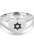 Star of David Heart Ring - Shop Israel
