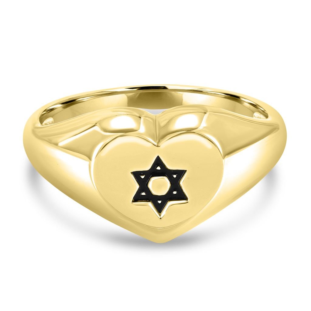 Star of David Heart Ring - Shop Israel