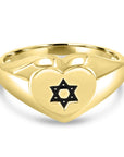 Star of David Heart Ring - Shop Israel