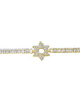 Star of David Studded Bar Bracelet - Shop Israel