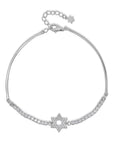 Star of David Studded Bar Bracelet - Shop Israel