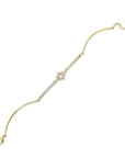 Star of David Studded Bar Bracelet - Shop Israel