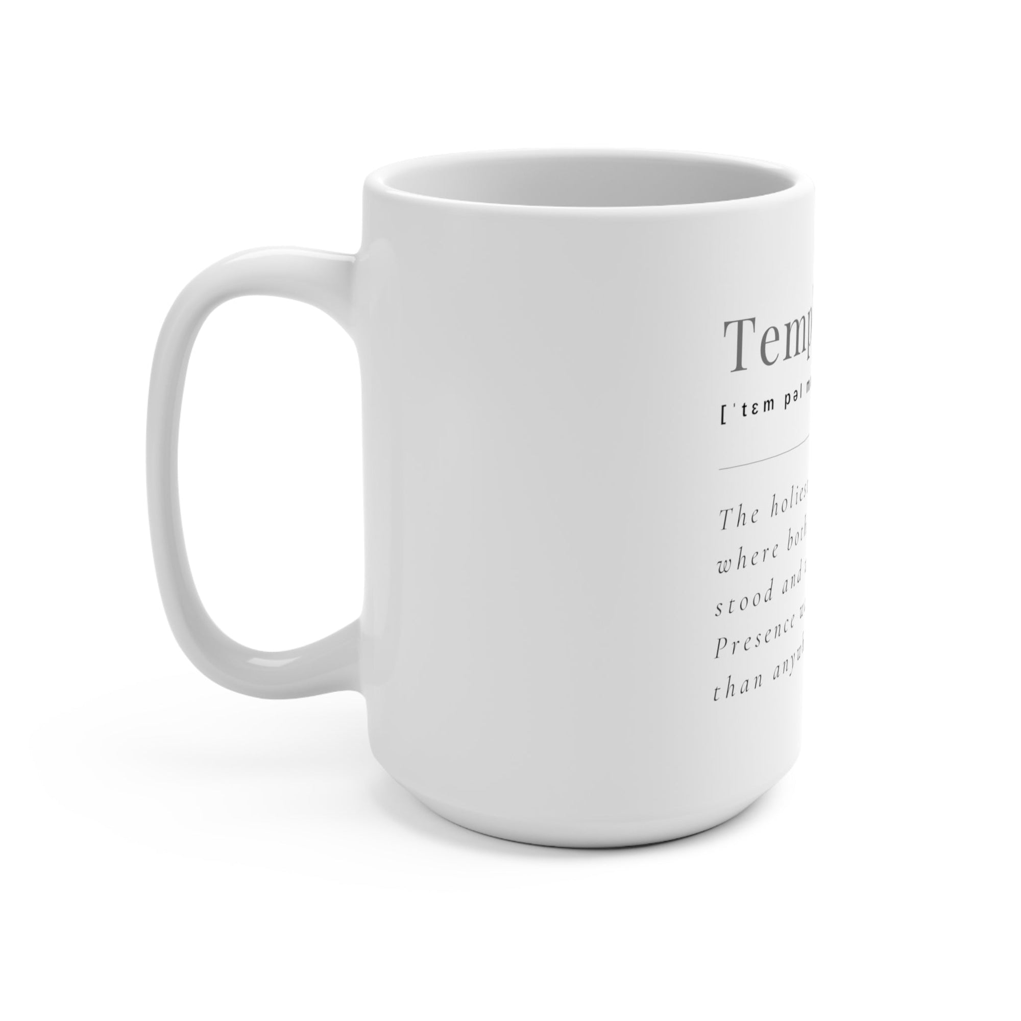 Temple Mount Definition Mug - Shop Israel