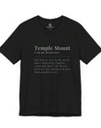 Temple Mount Definition T - Shirt - Shop Israel