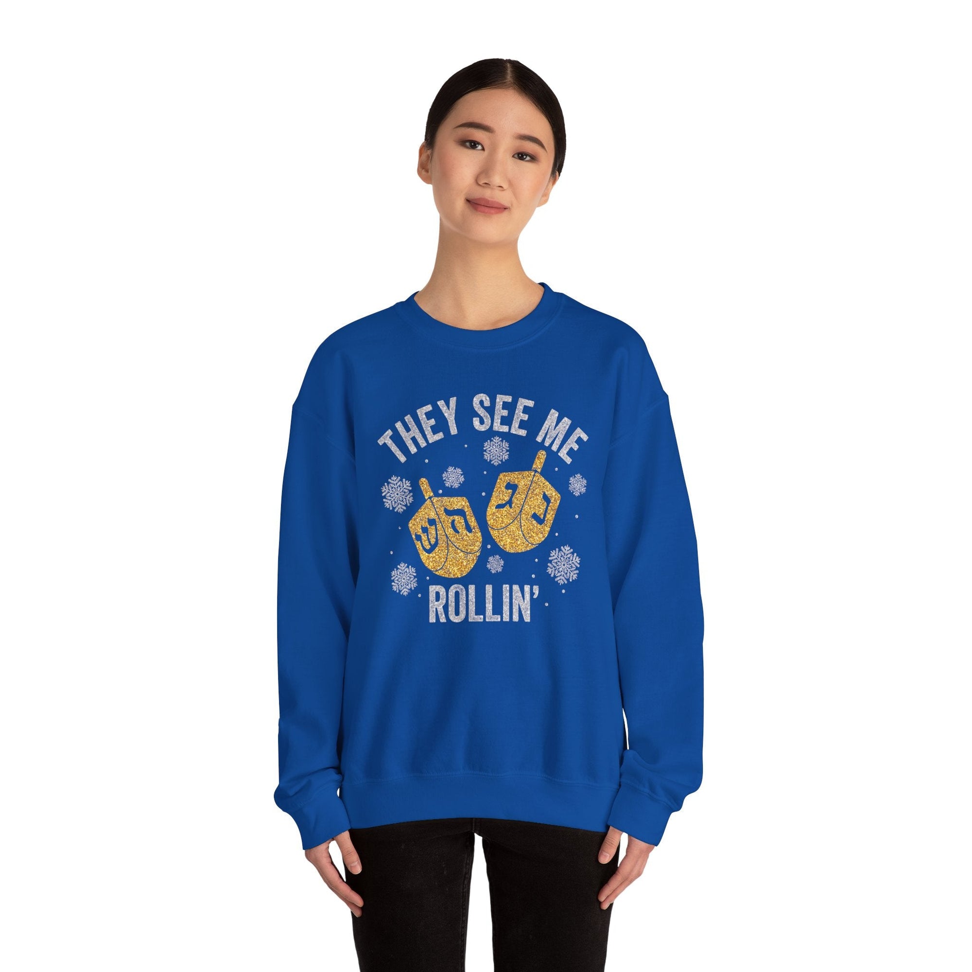 They See Me Rollin&#39; Ugly Hanukkah Sweater - Shop Israel