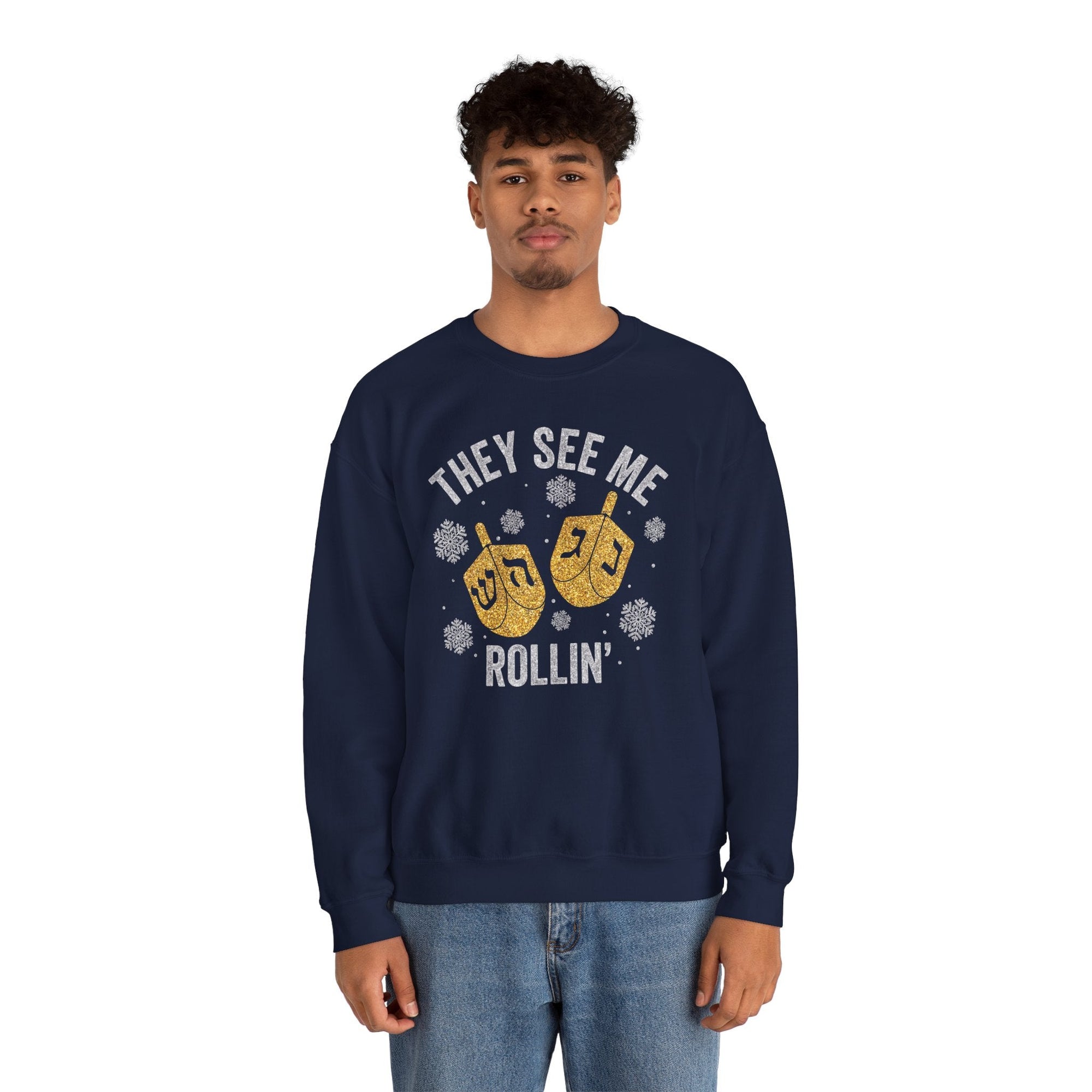 They See Me Rollin&#39; Ugly Hanukkah Sweater - Shop Israel