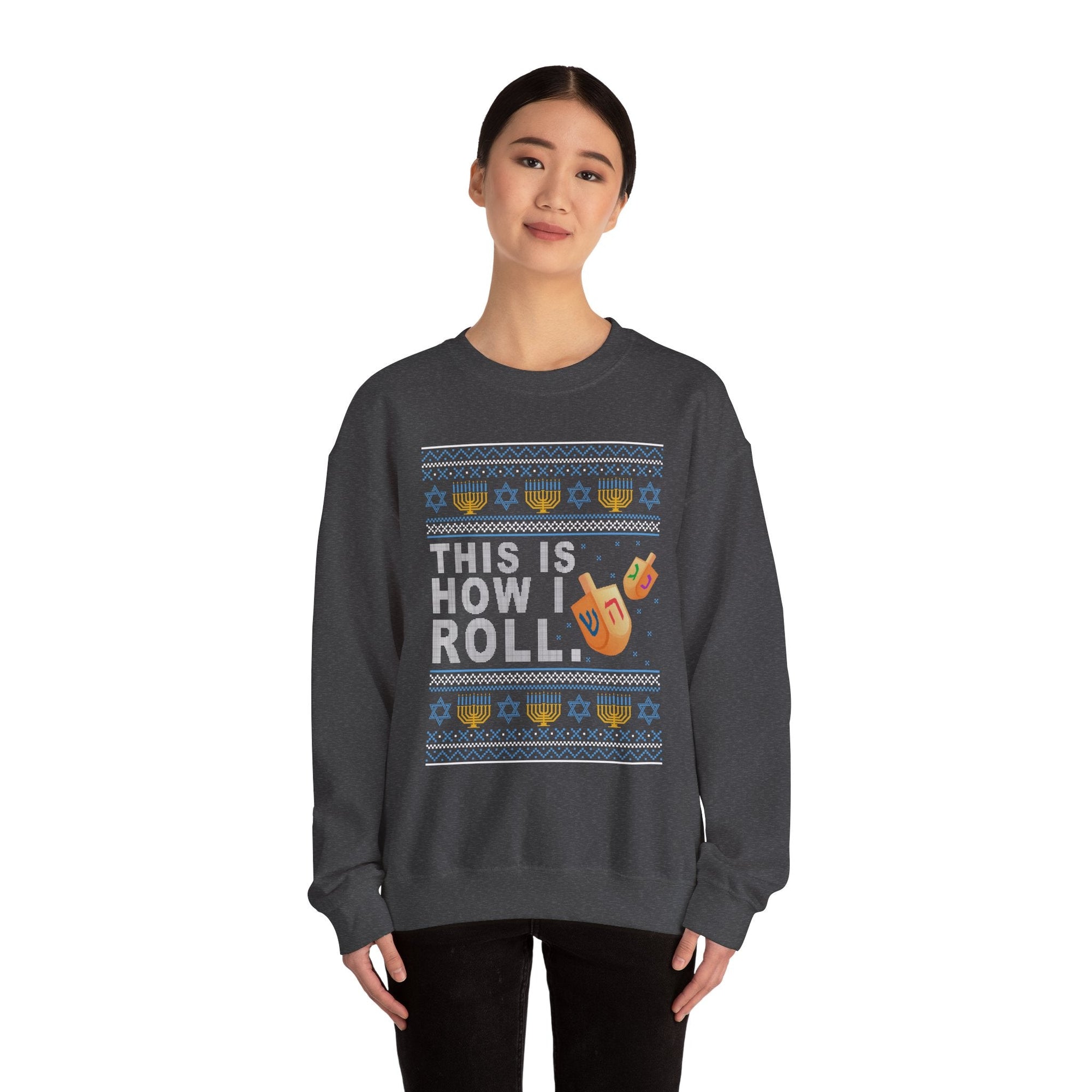 This Is How I Roll Ugly Hanukkah Sweater - Shop Israel