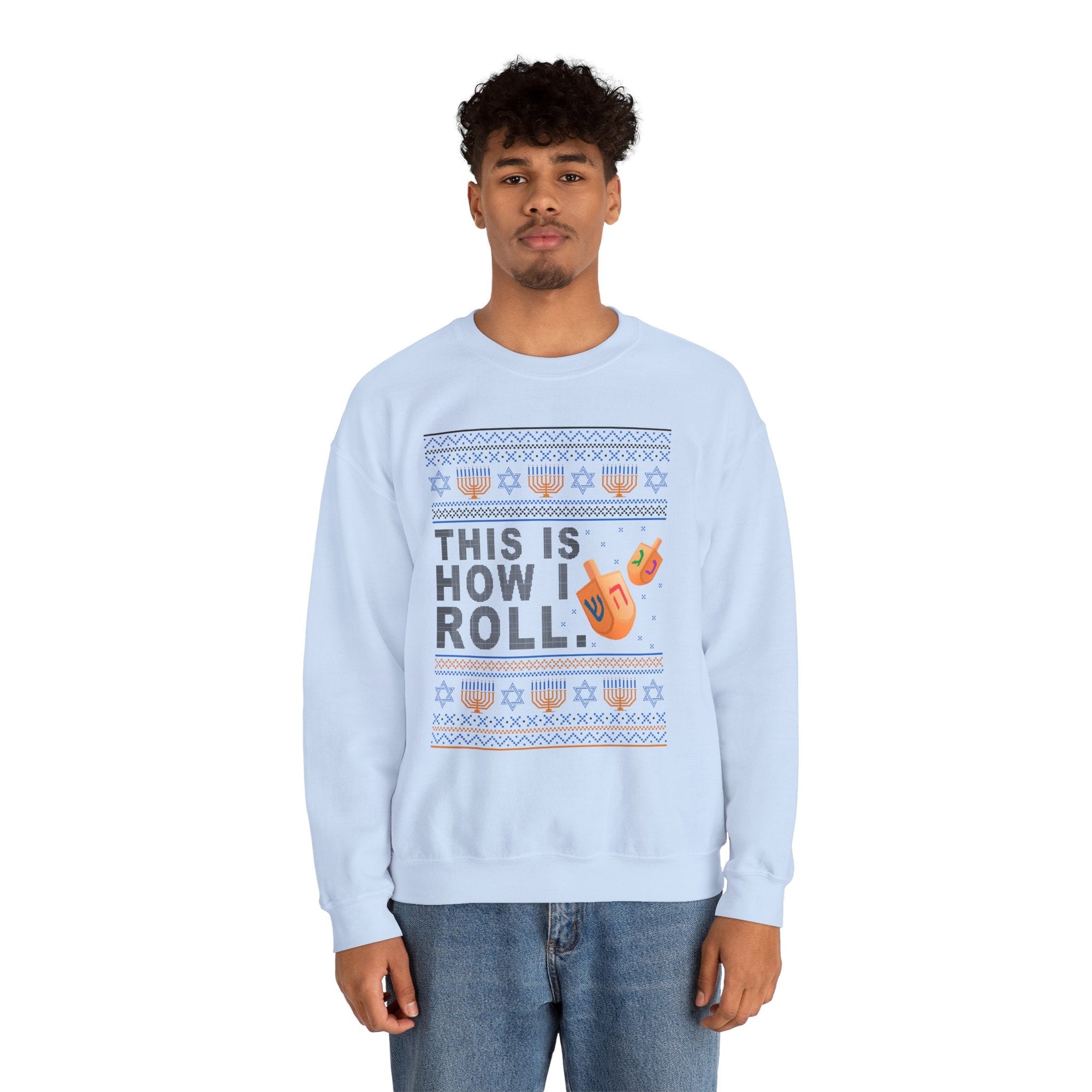 This Is How I Roll Ugly Hanukkah Sweater - Shop Israel