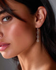 Triple Star of David Hanging Earrings - Shop Israel