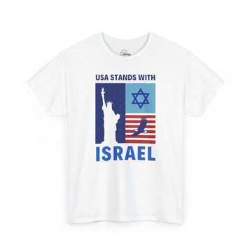 USA Stands with Israel T-Shirt - Shop Israel